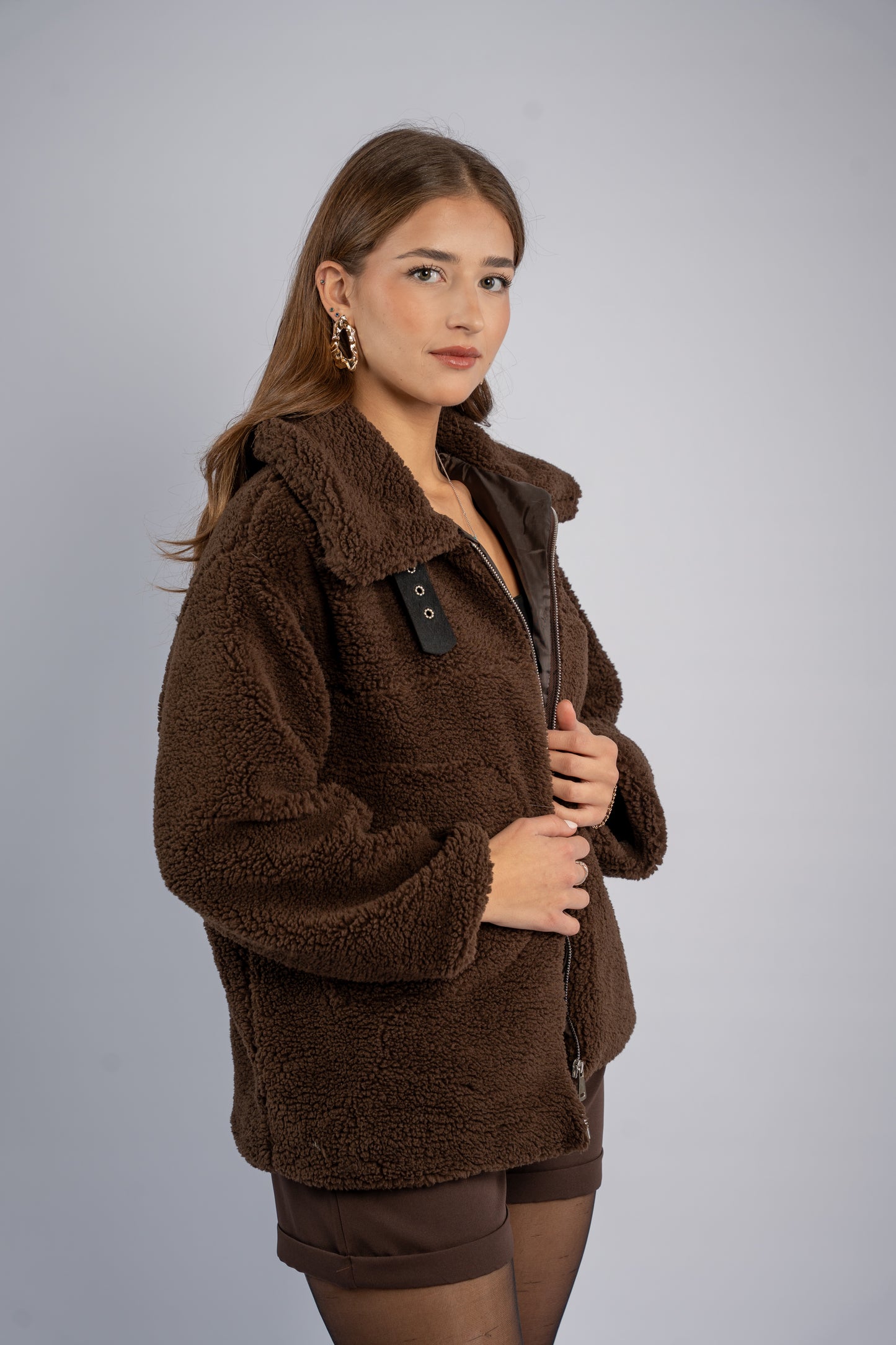 Classic shearling-style jacket
