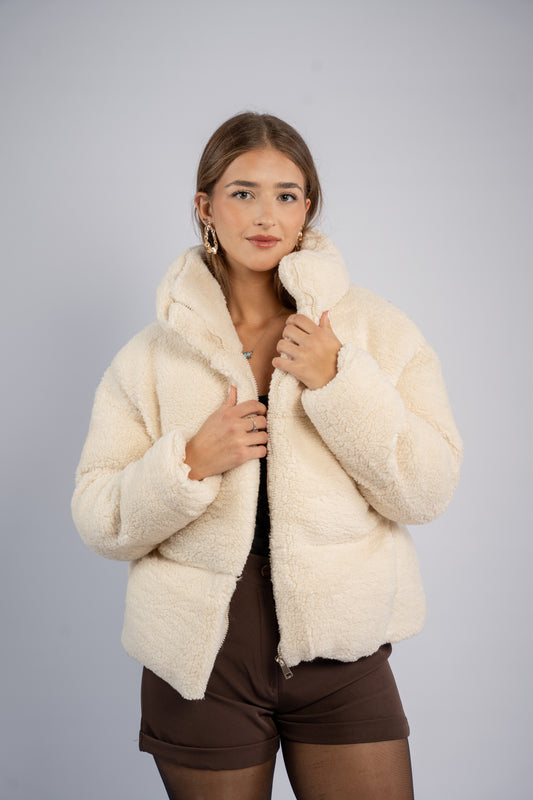 Vanilla teddy jacket
