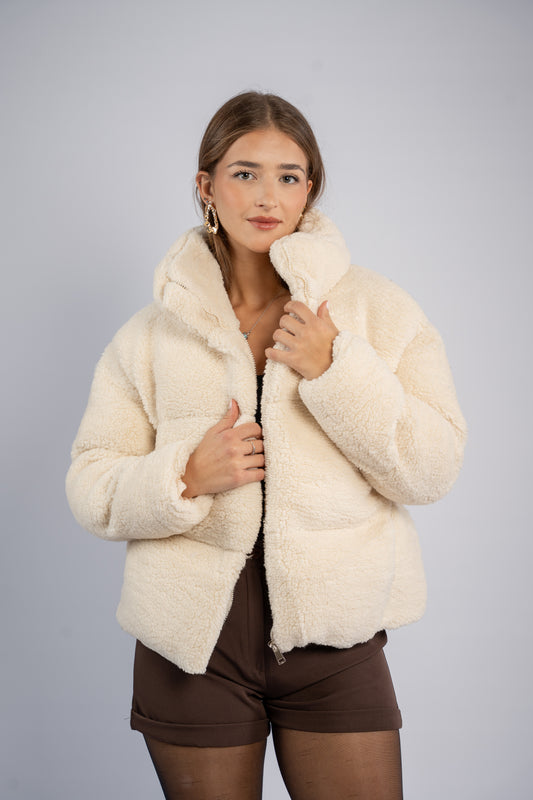 Vanilla teddy jacket