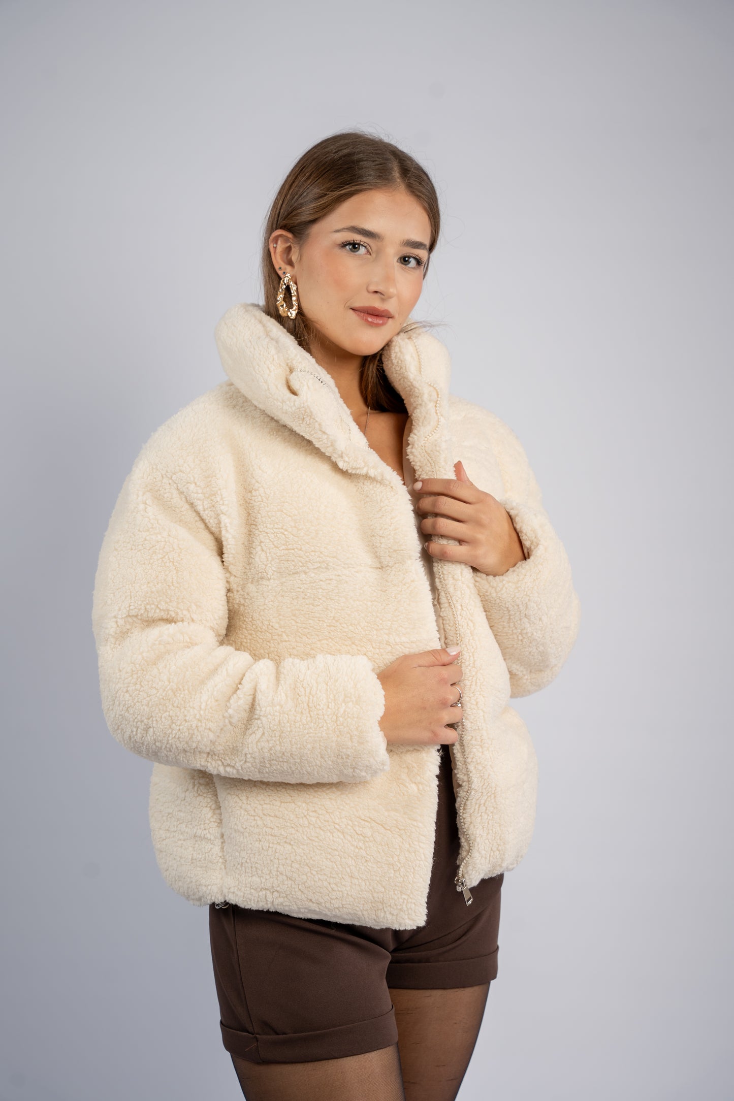 Vanilla teddy jacket