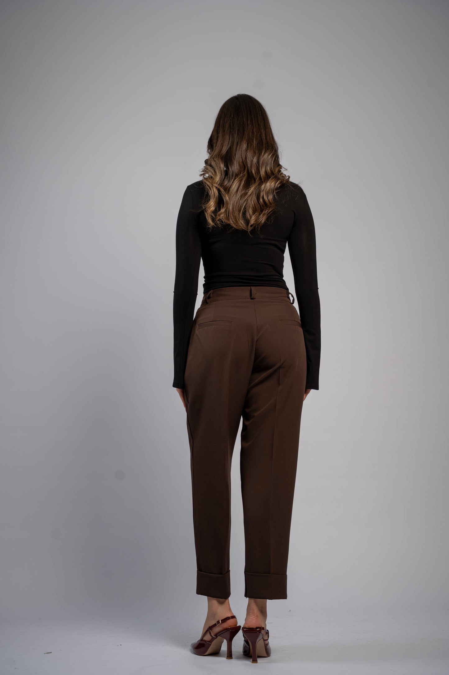 Straight leg trousers