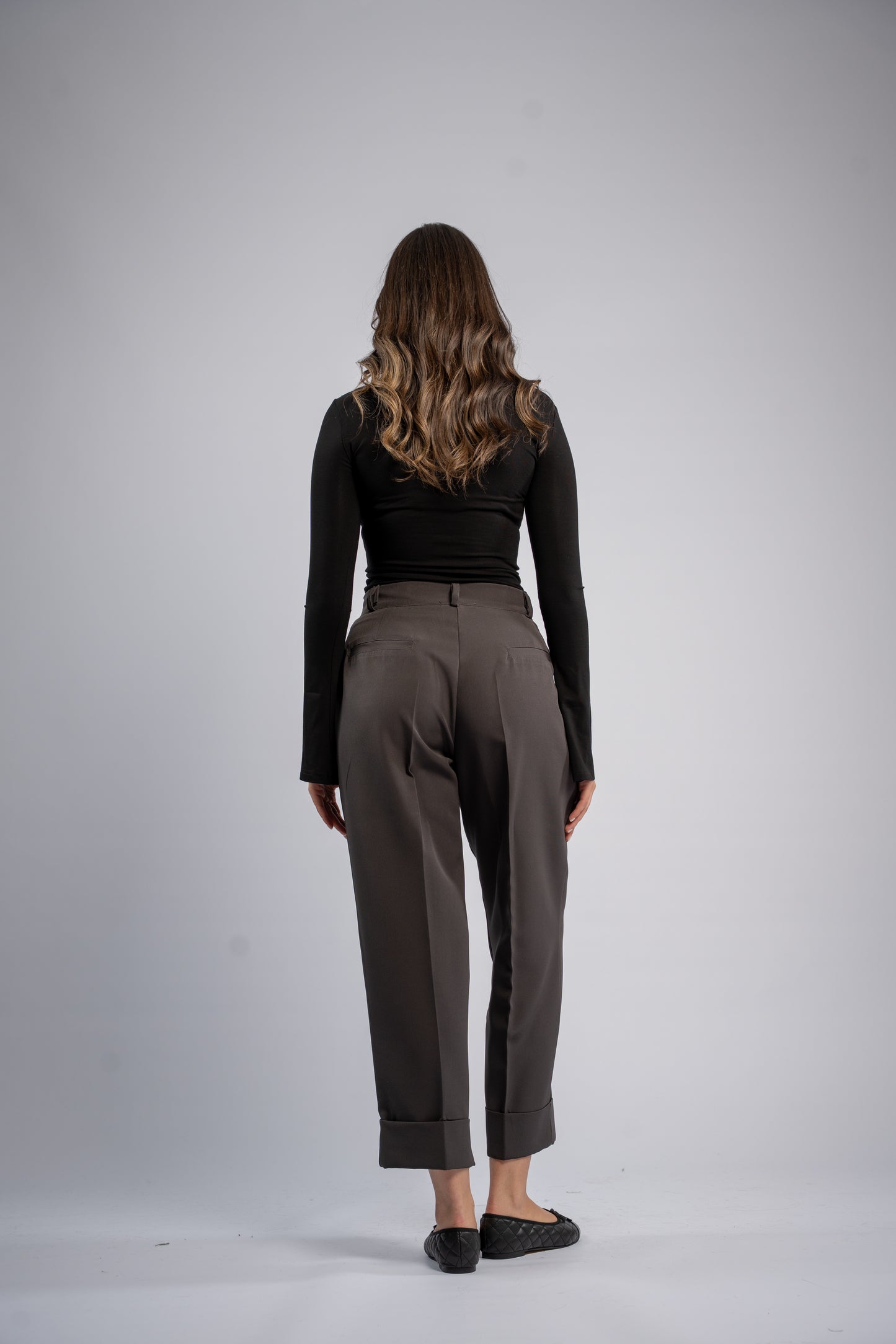 Straight leg trousers