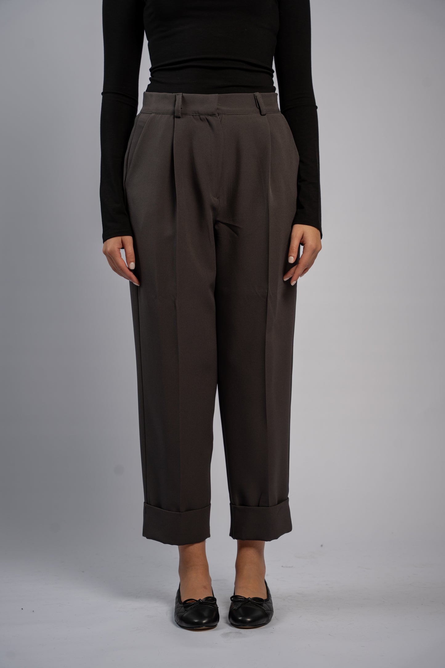 Straight leg trousers