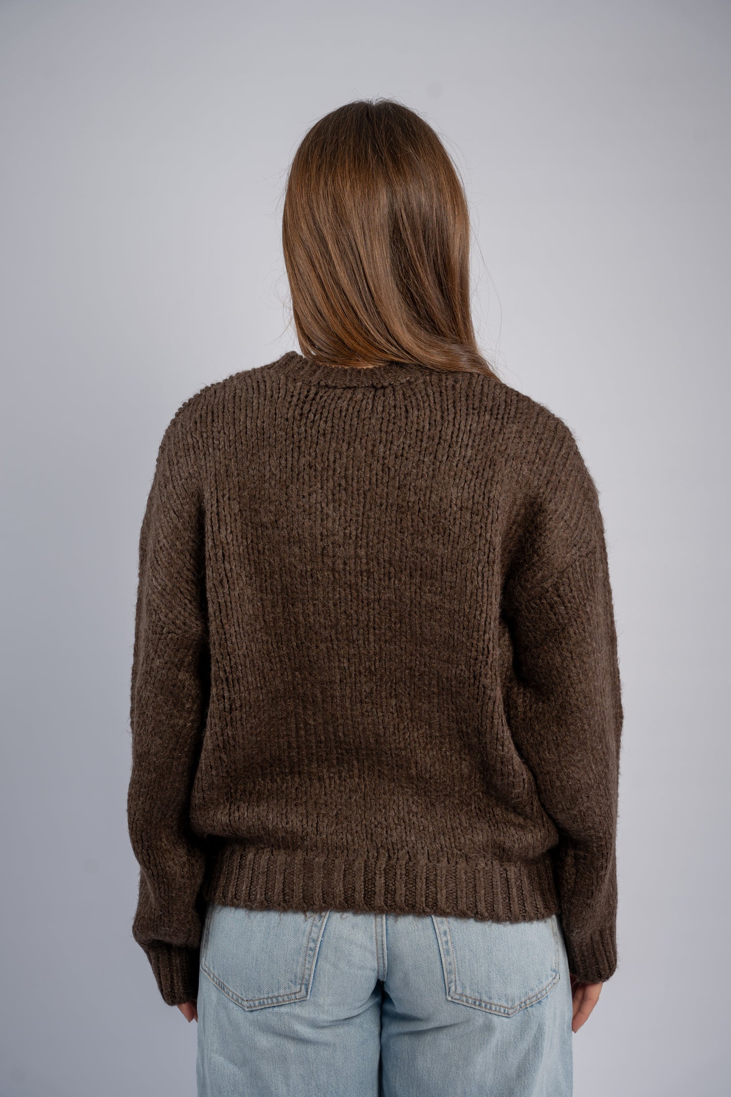 Oversized brown sweater