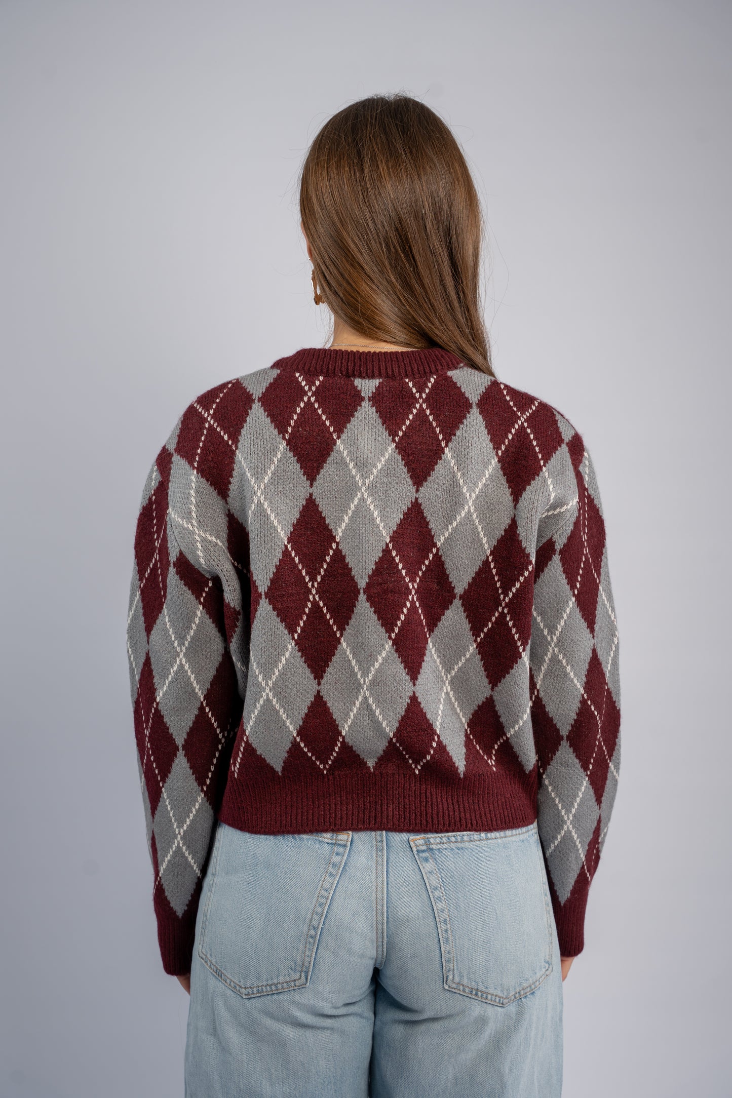 Argyle cardigan