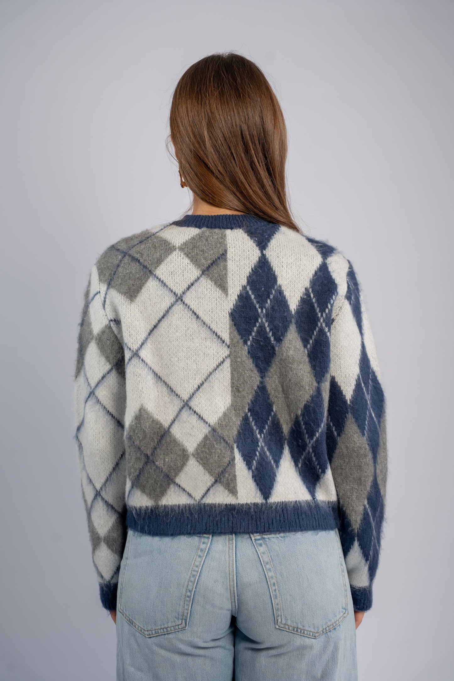Argyle cardigan