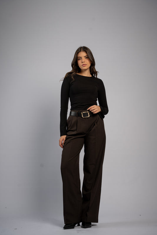 Formal trousers with belt