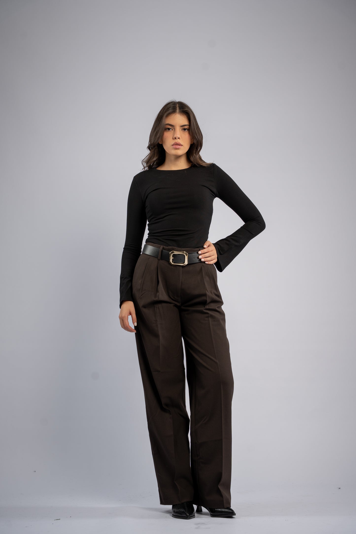 Formal trousers with belt