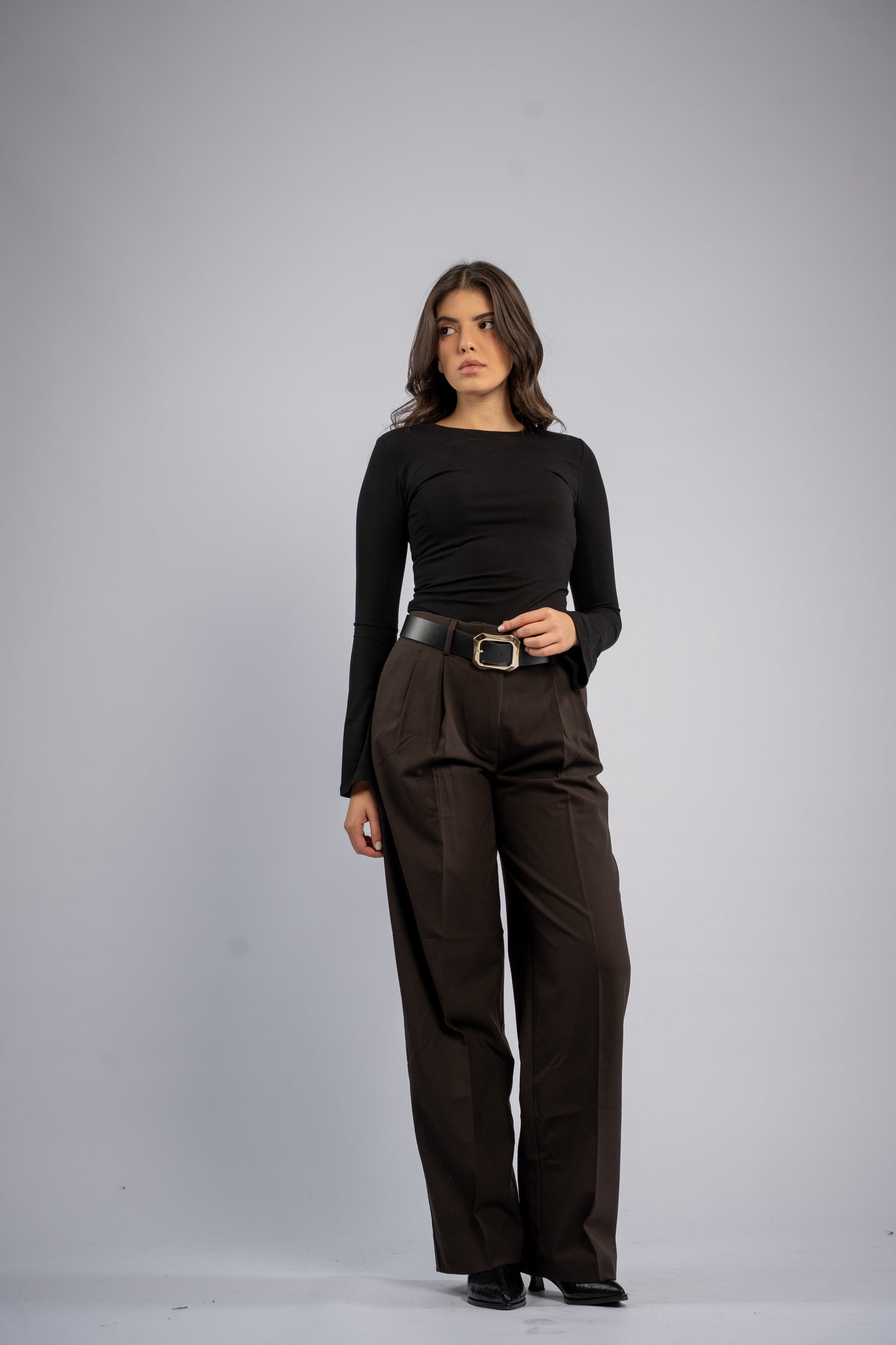 Formal trousers with belt