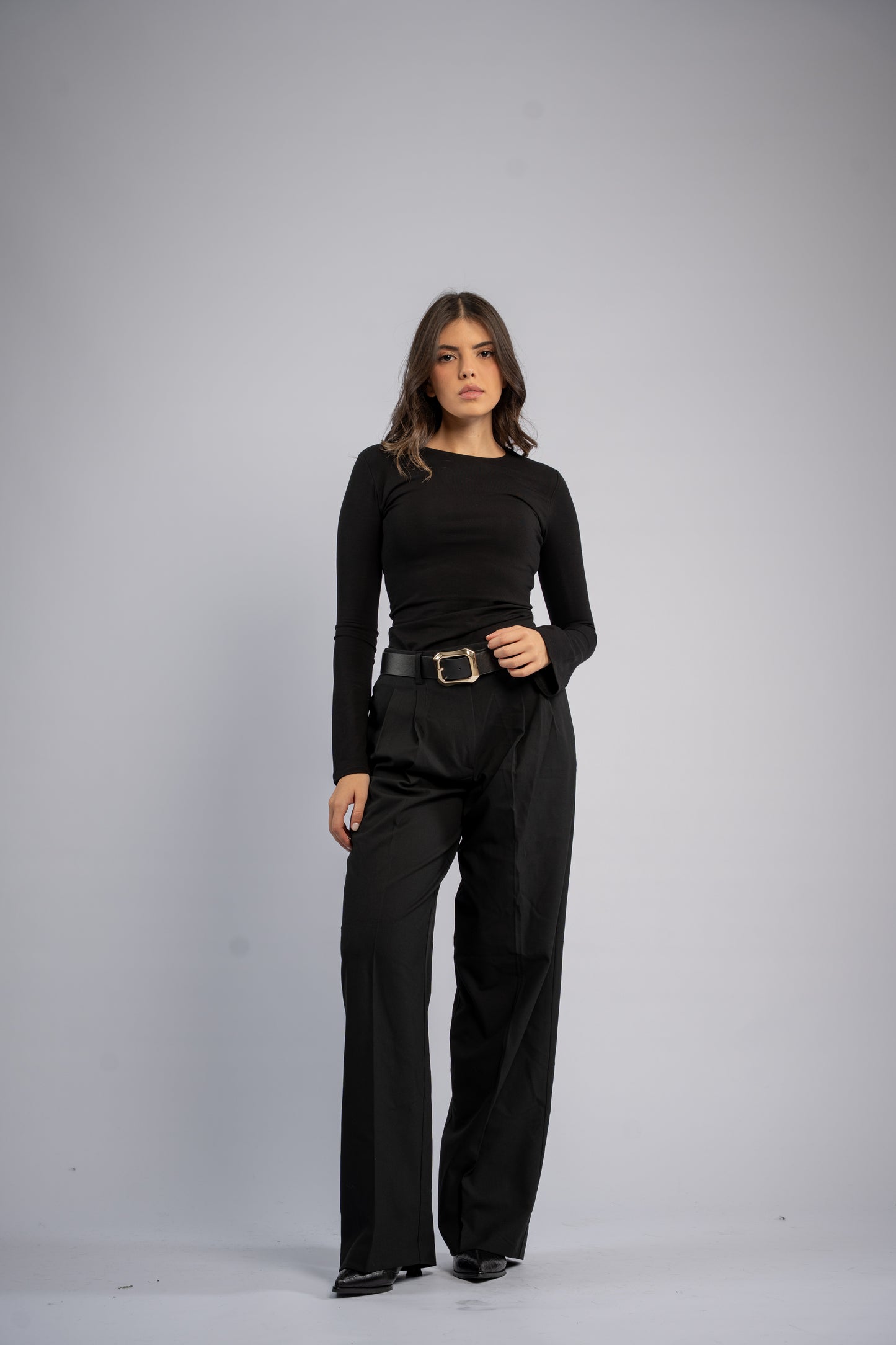 Formal trousers with belt