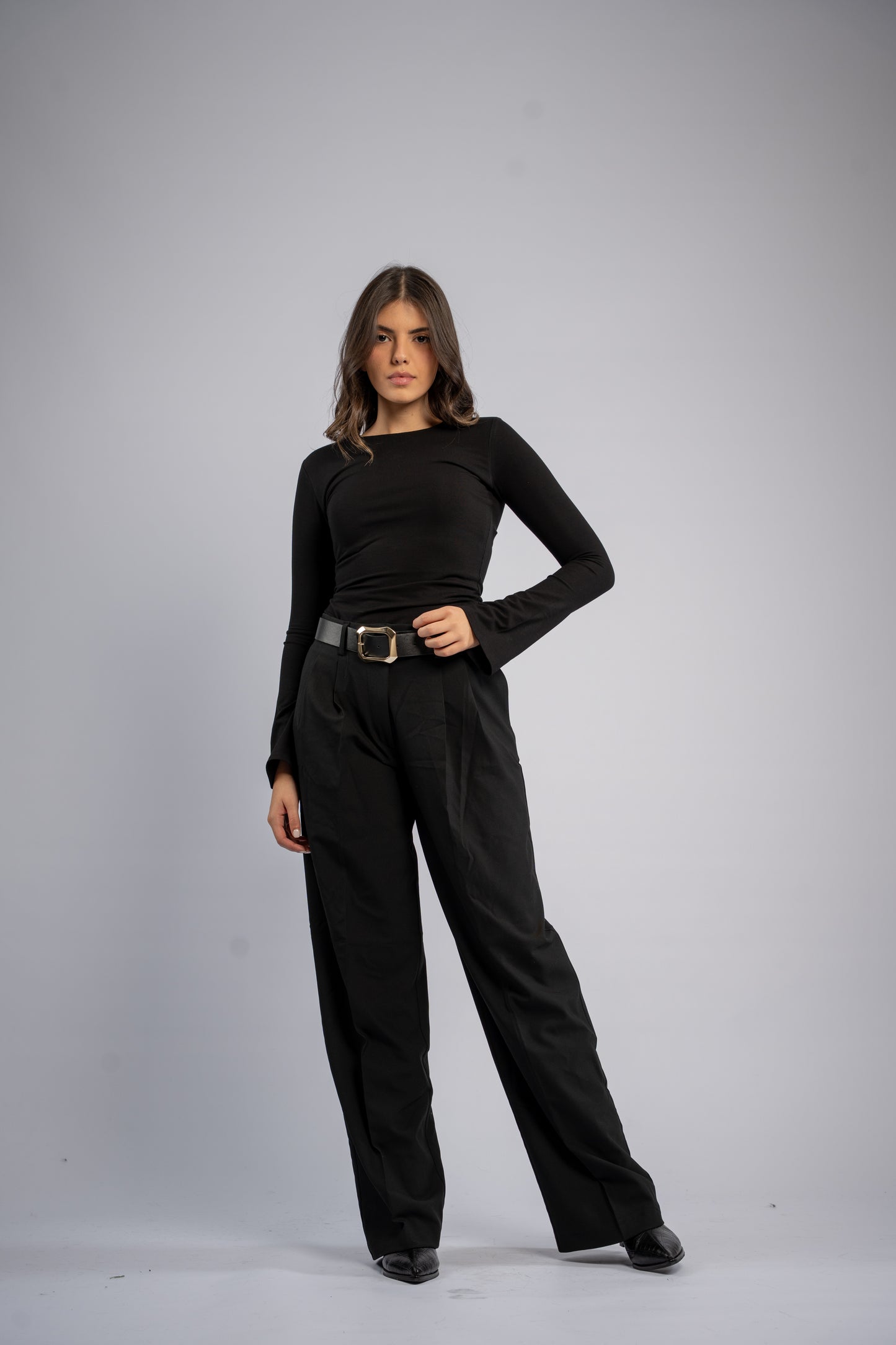 Formal trousers with belt