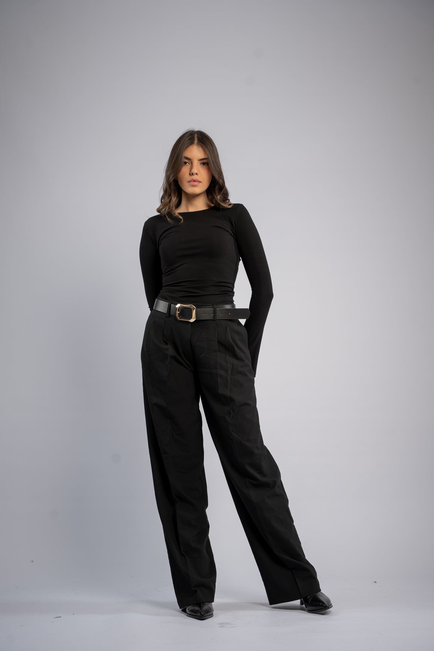 Formal trousers with belt