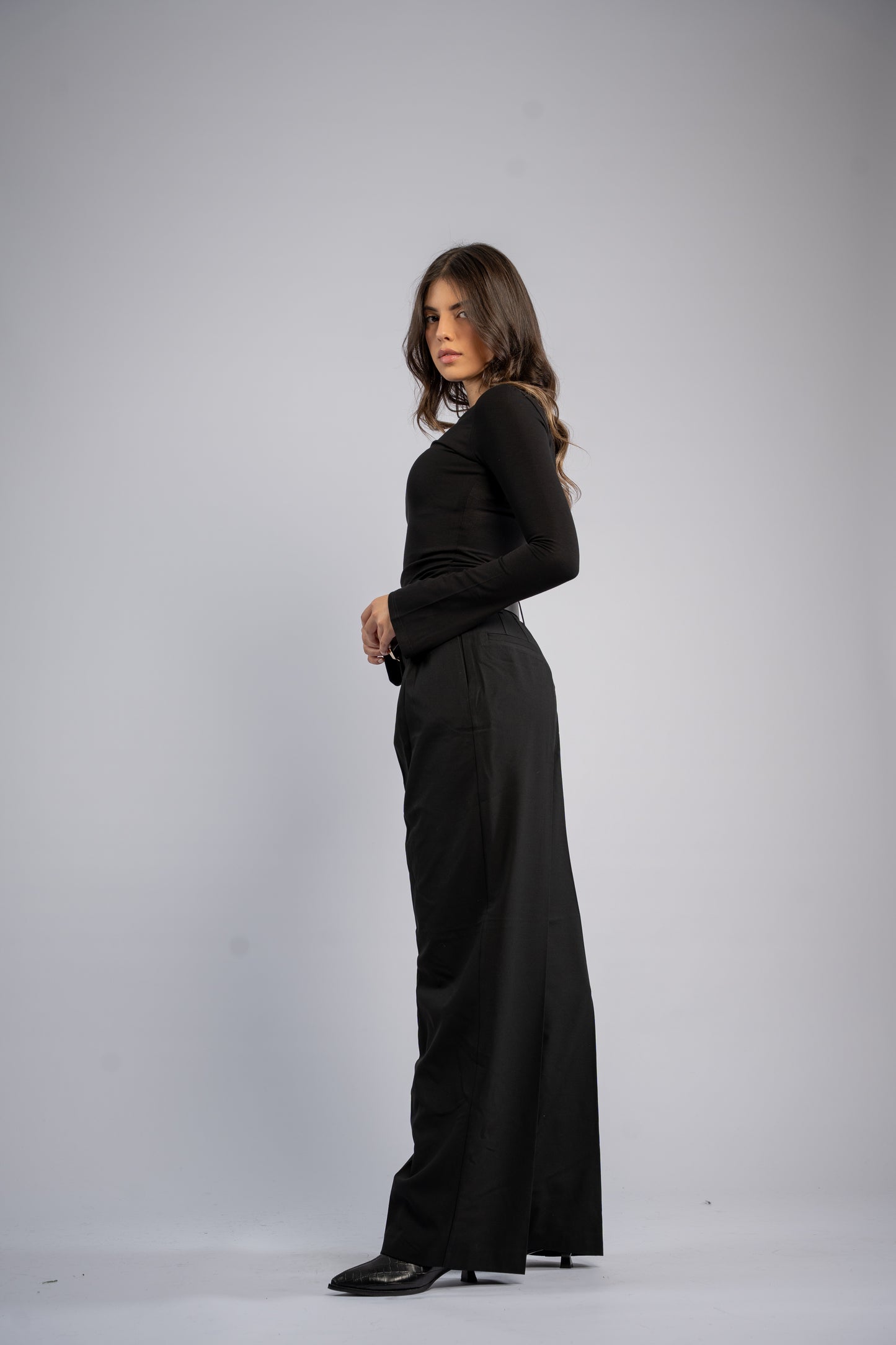Formal trousers with belt