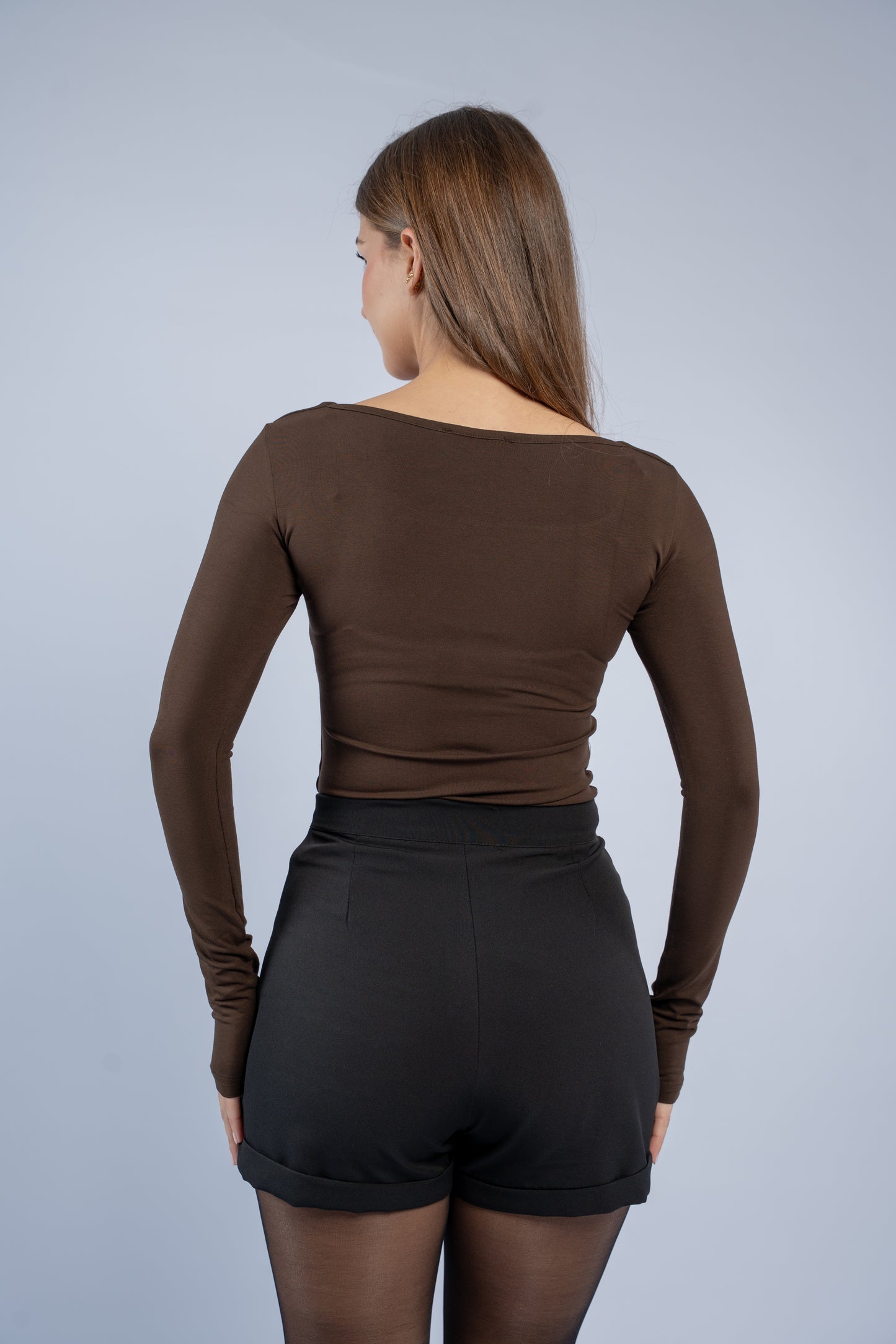 Square neck basic top