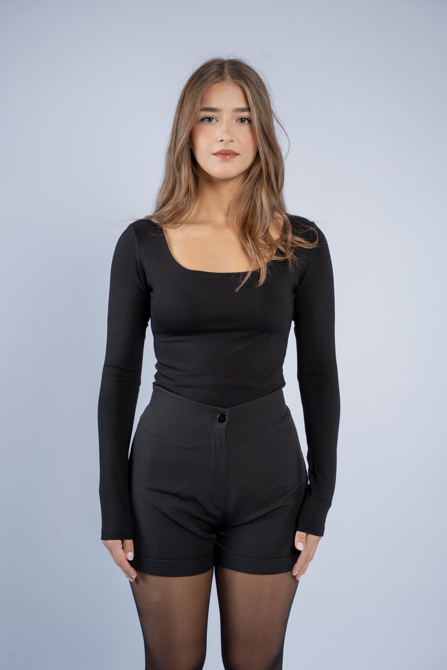 Square neck basic top