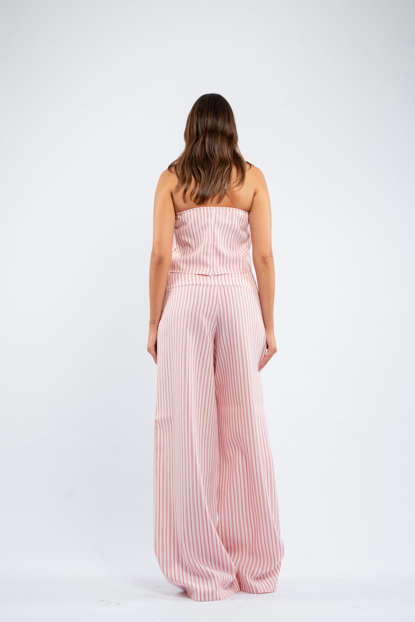 Striped halter set