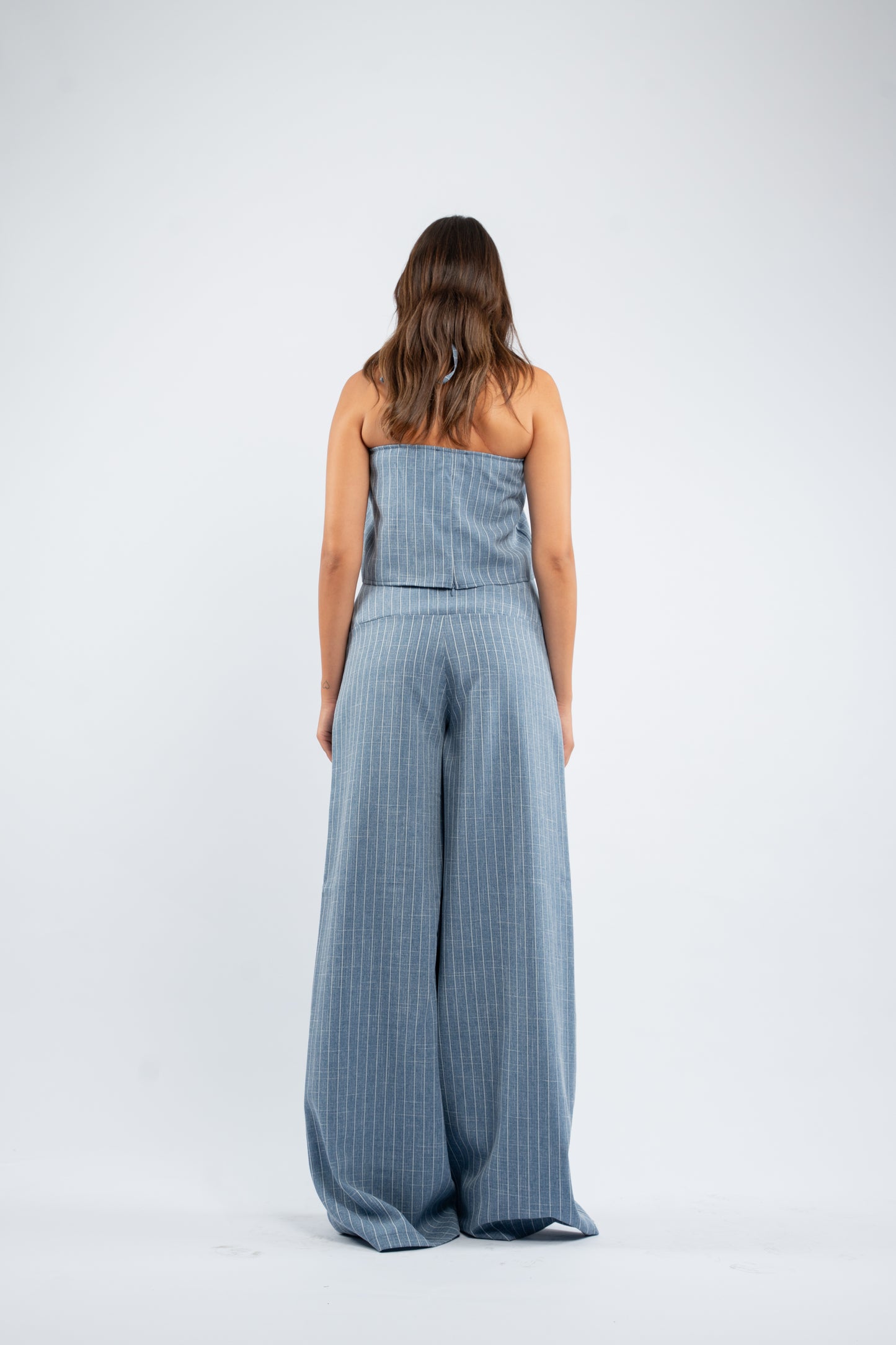 Striped halter set