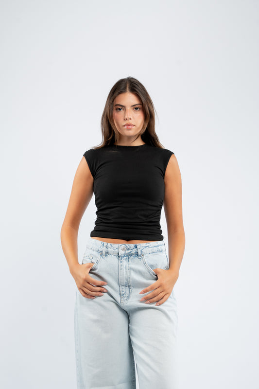 Ruched basic top