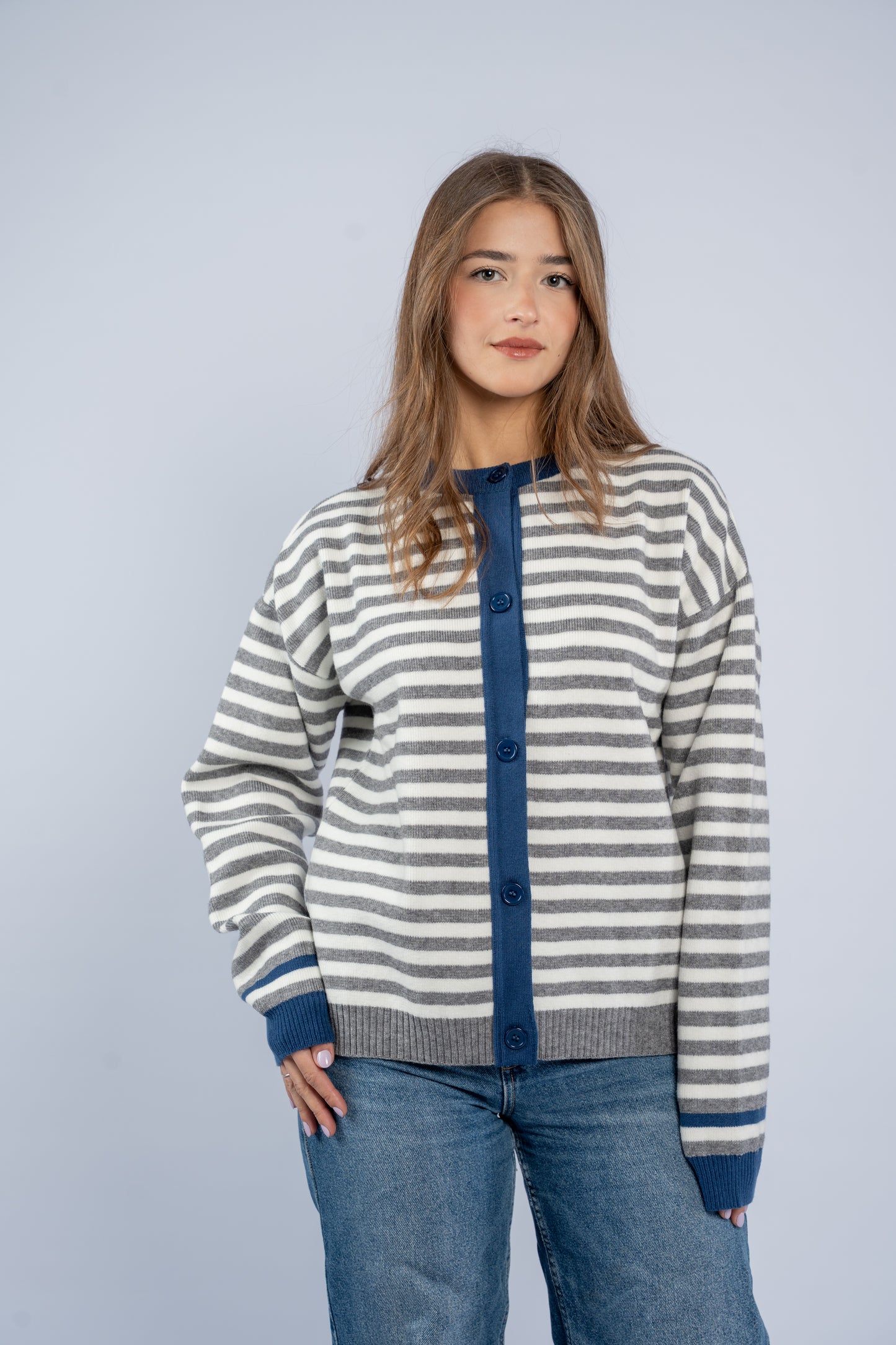Striped cardigan