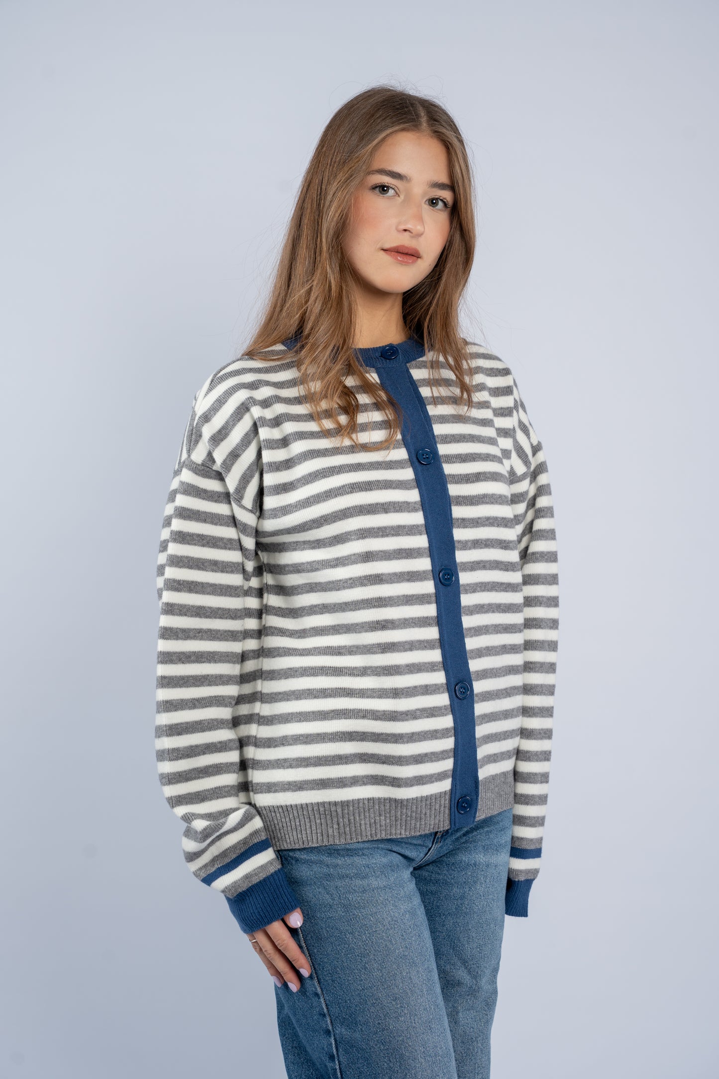 Striped cardigan