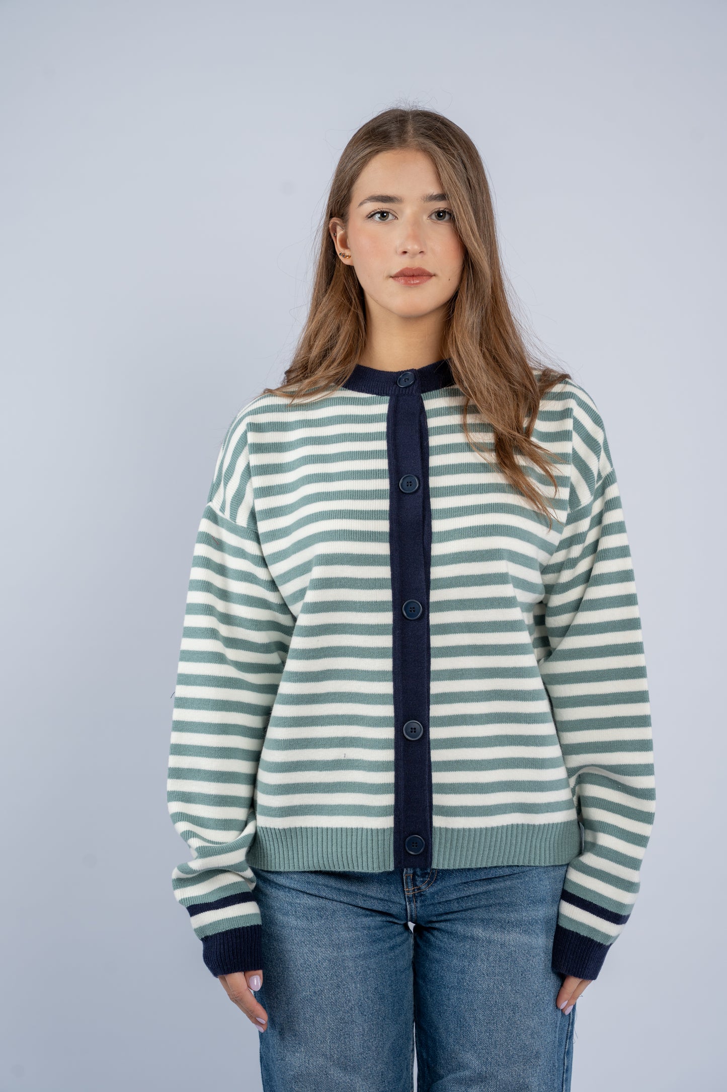 Striped cardigan