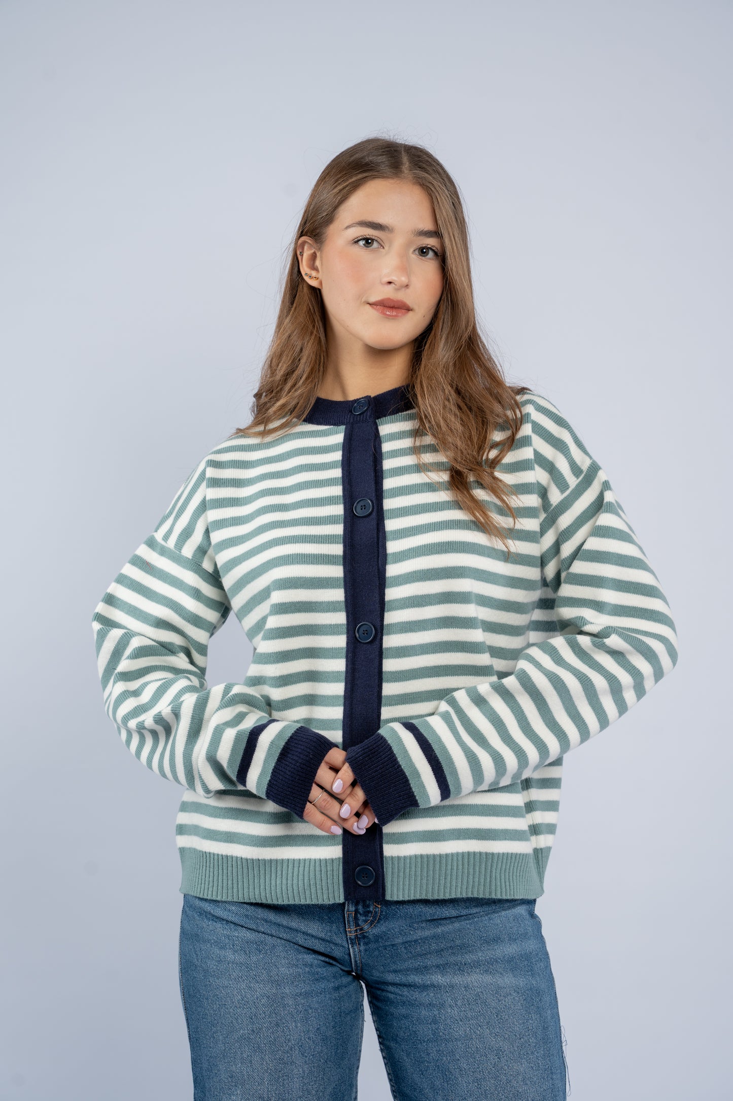 Striped cardigan