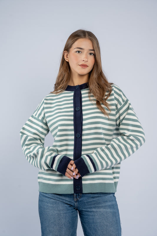 Striped cardigan