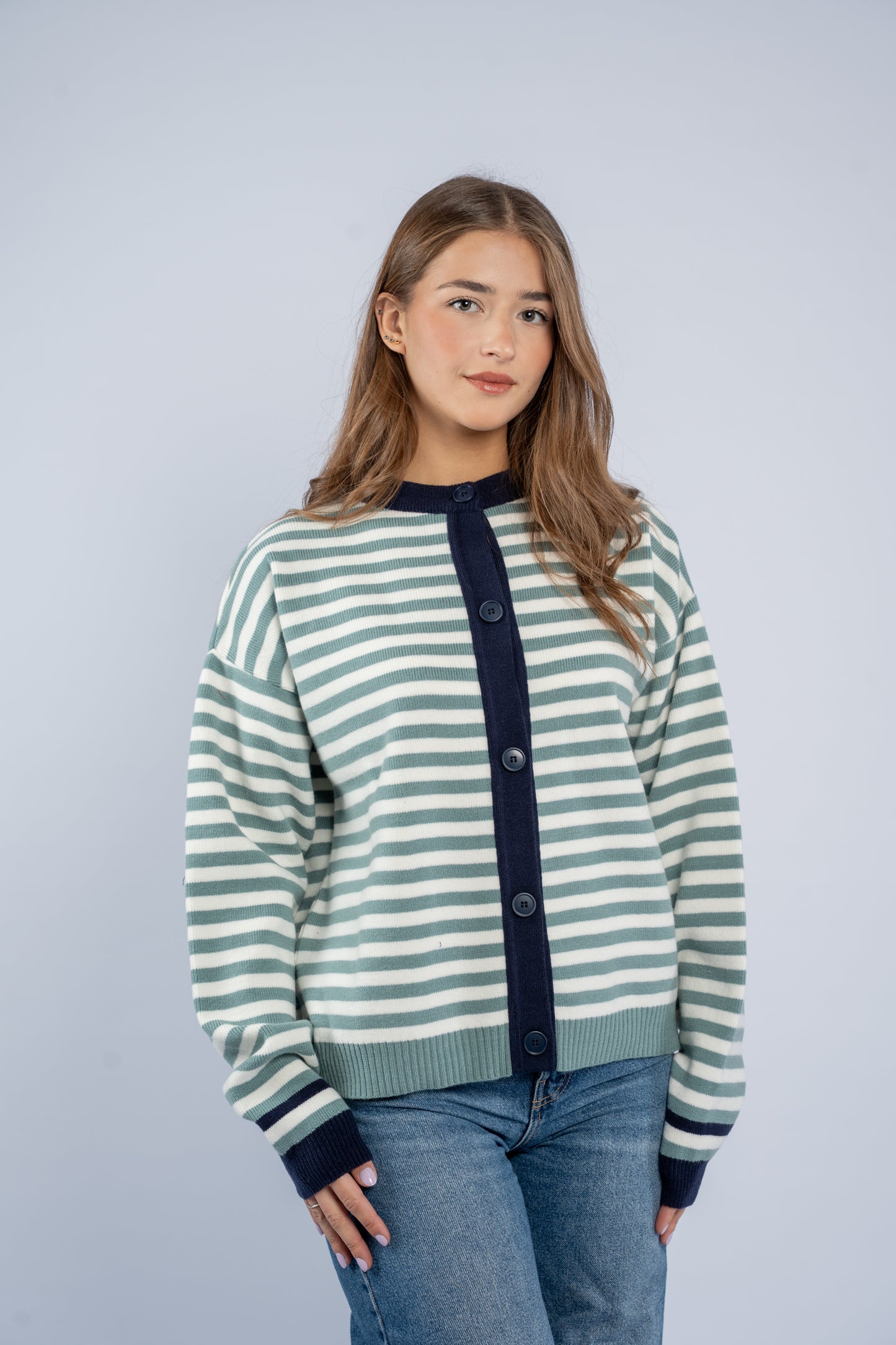 Striped cardigan