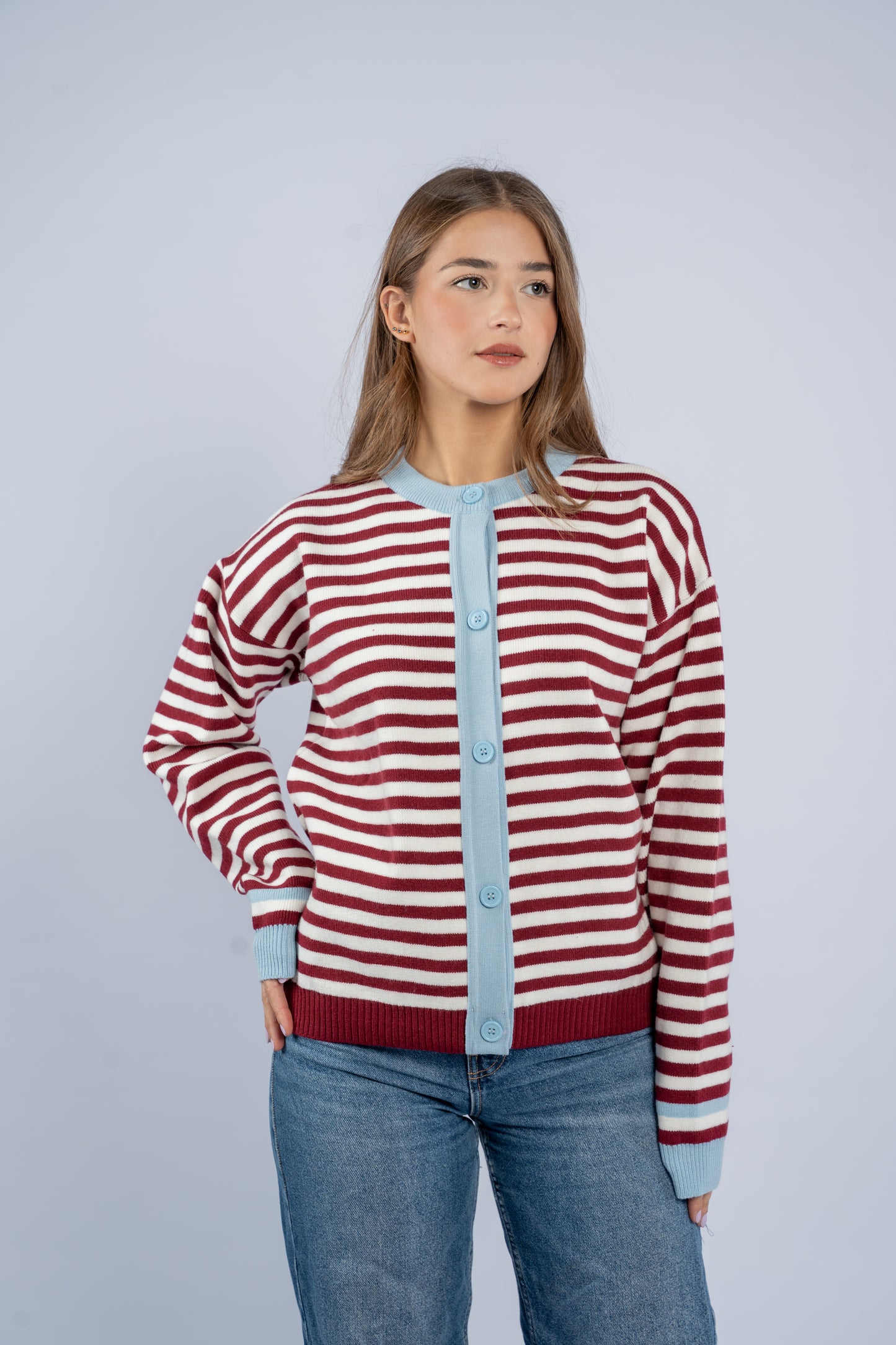 Striped cardigan