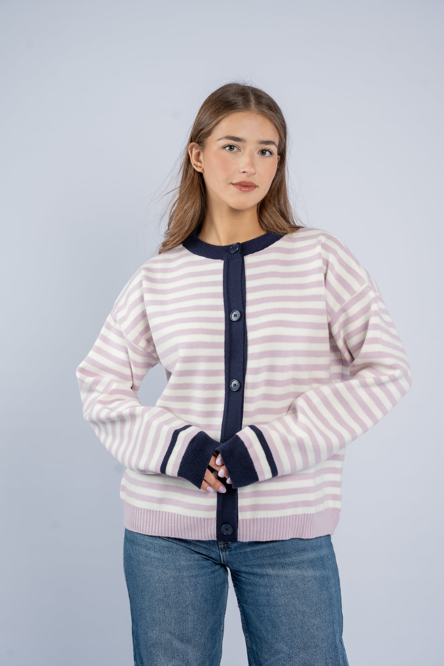 Striped cardigan