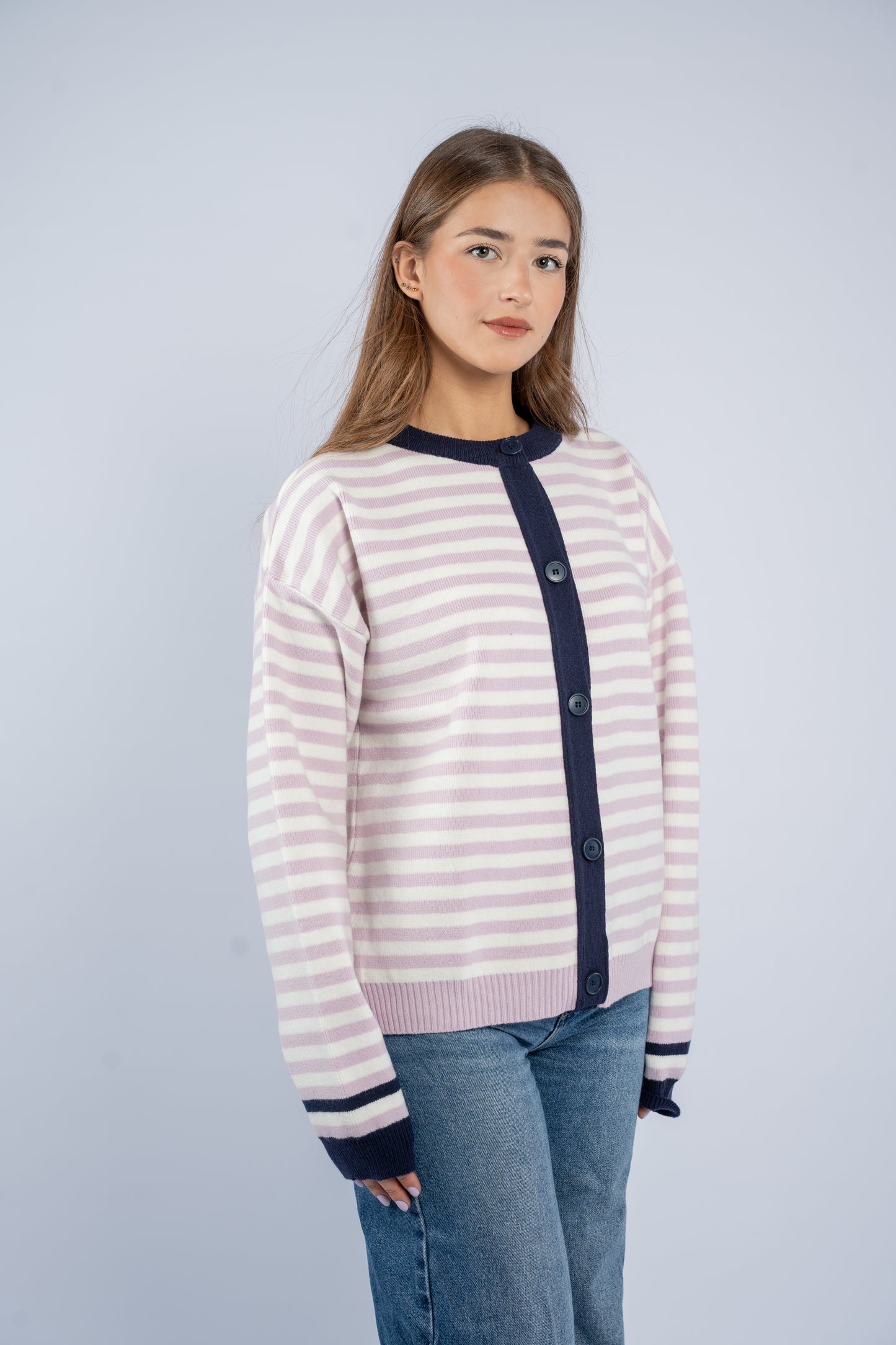 Striped cardigan