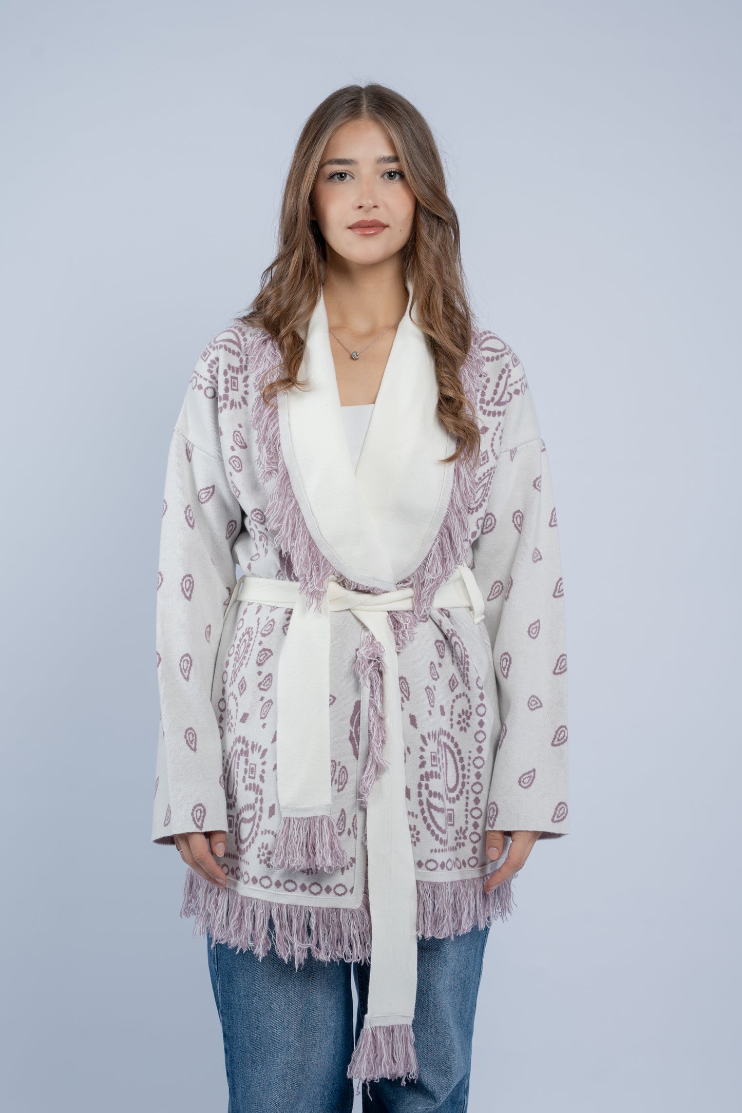 Western silhouette cardigan