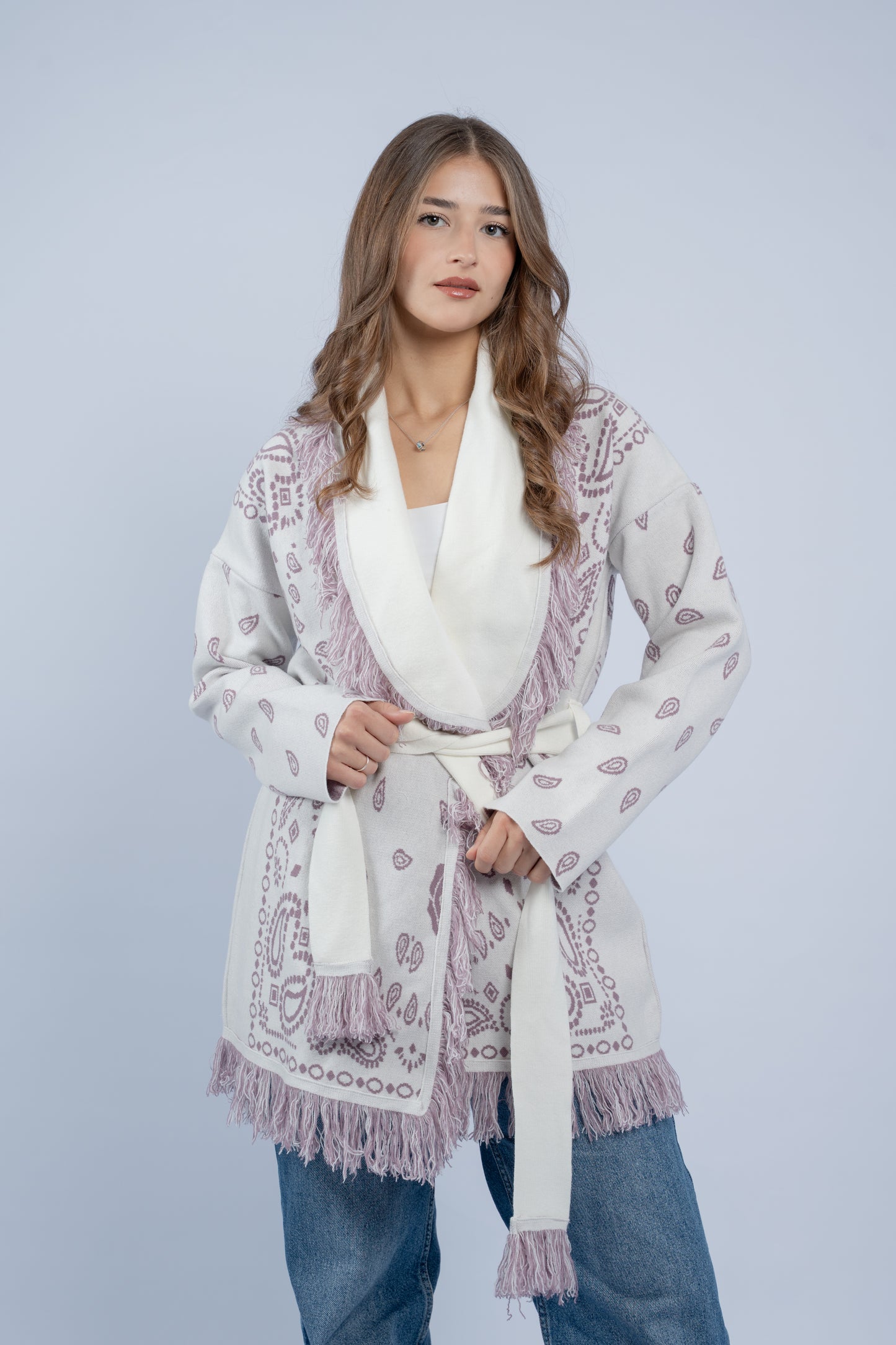 Western silhouette cardigan