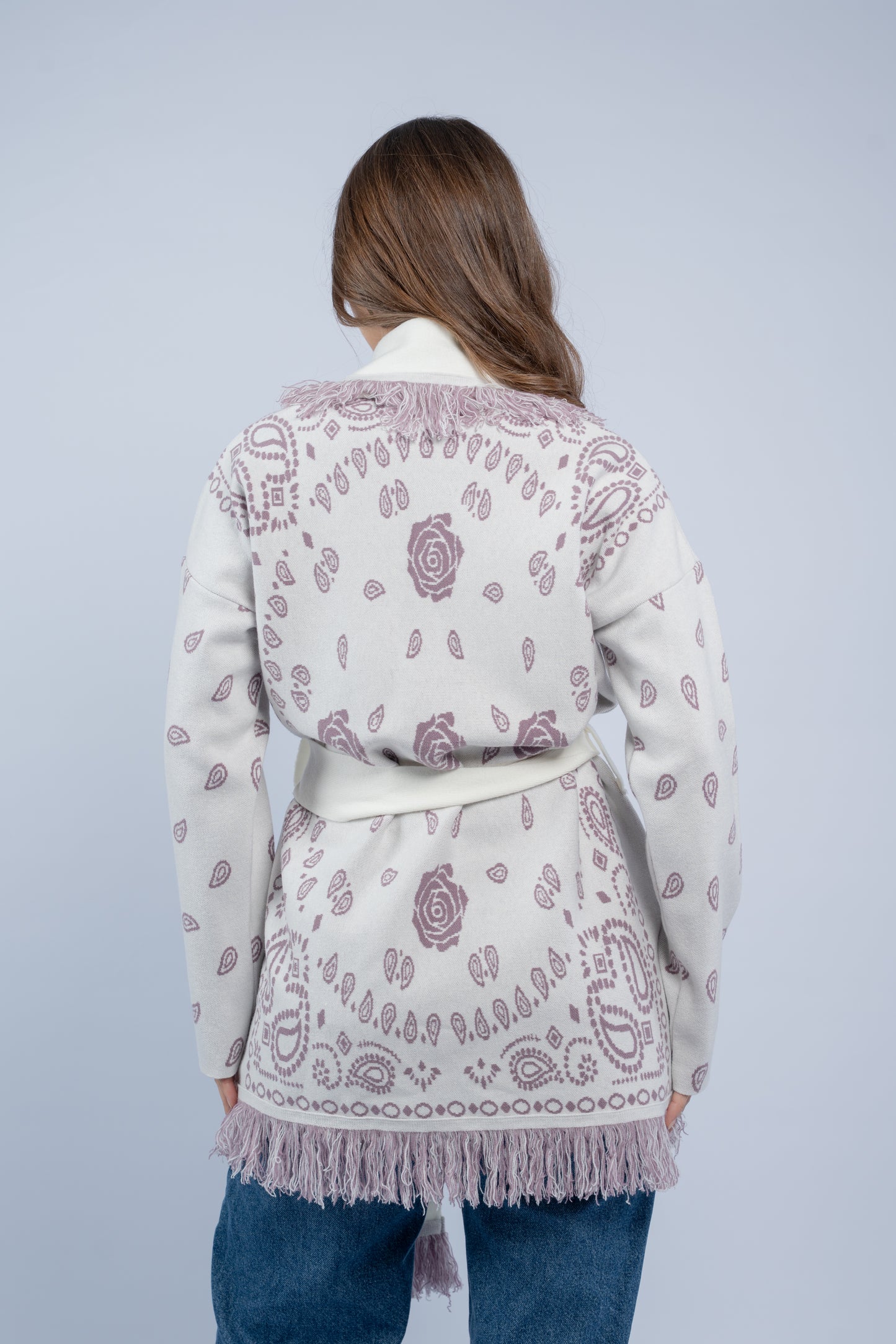 Western silhouette cardigan