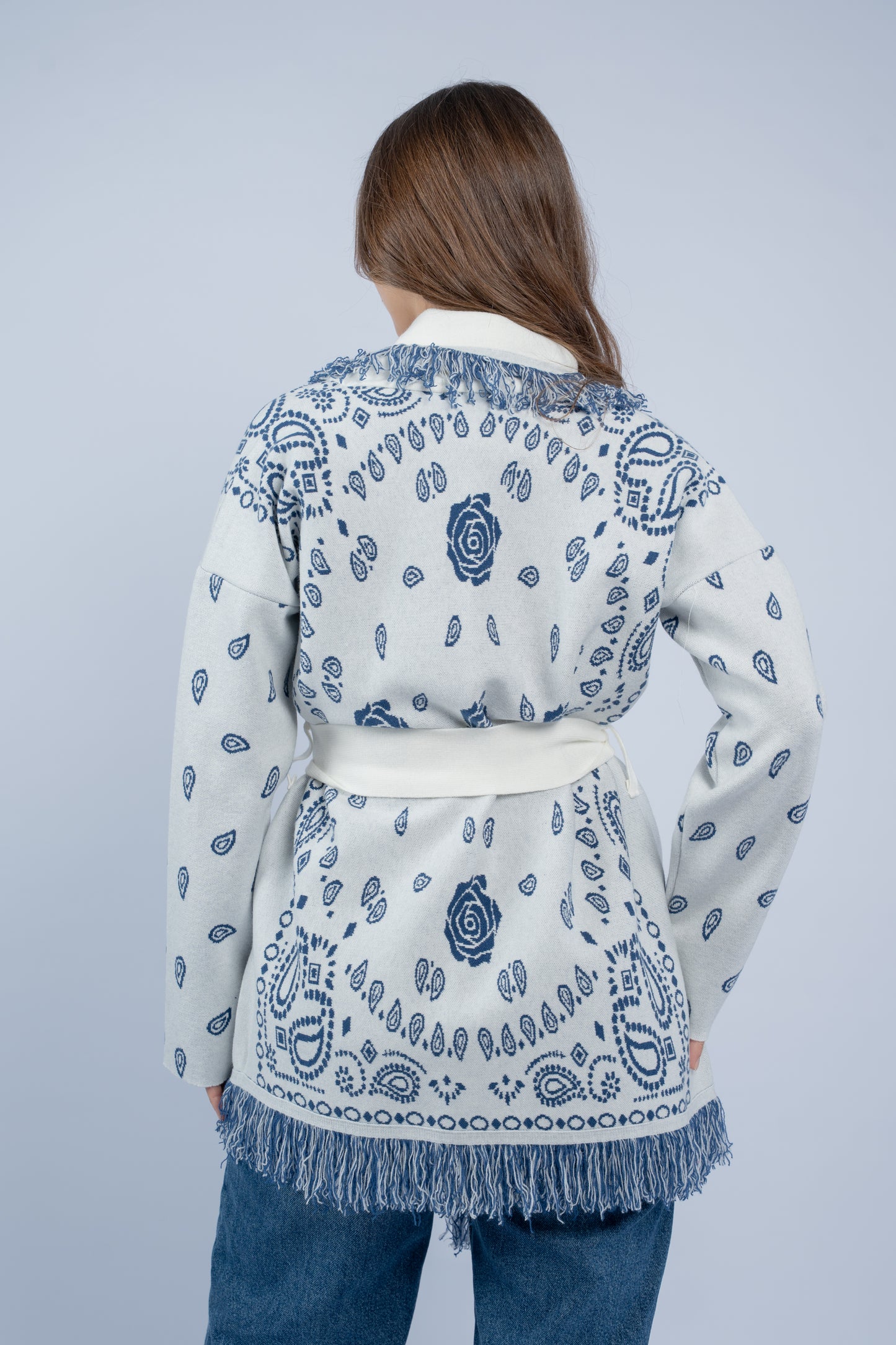 Western silhouette cardigan