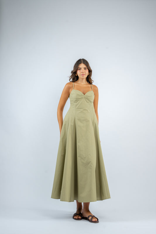 Bustier maxi dress