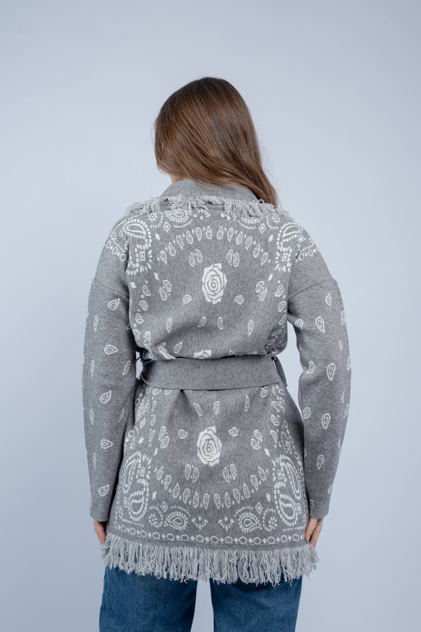 Western silhouette cardigan