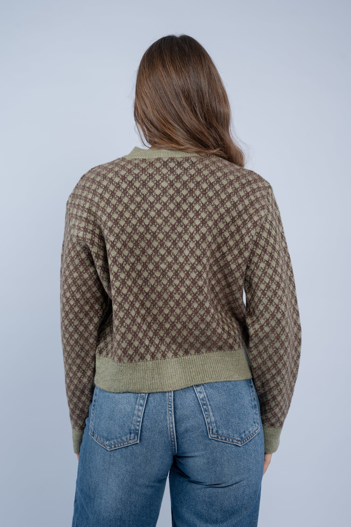 Vintage olive cardigan