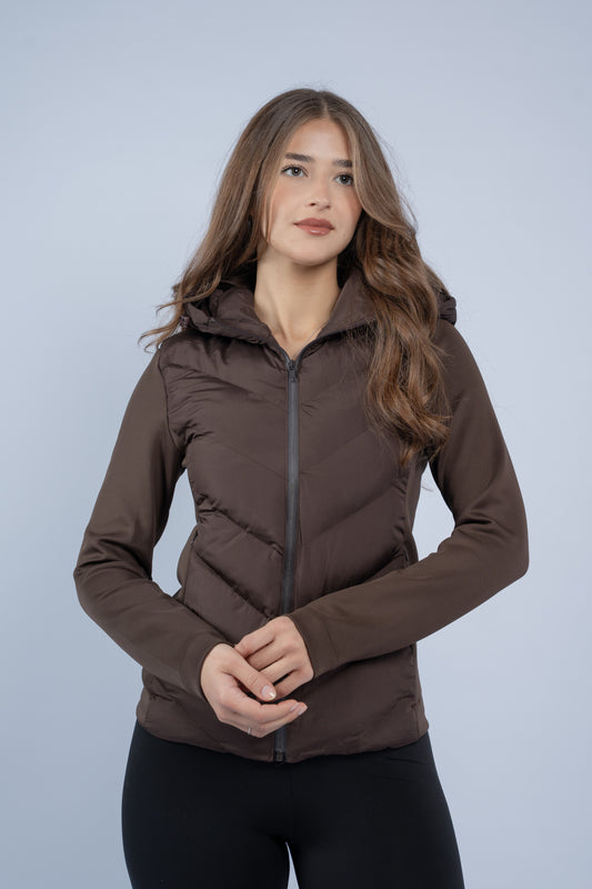 Cocoa puffer jacket