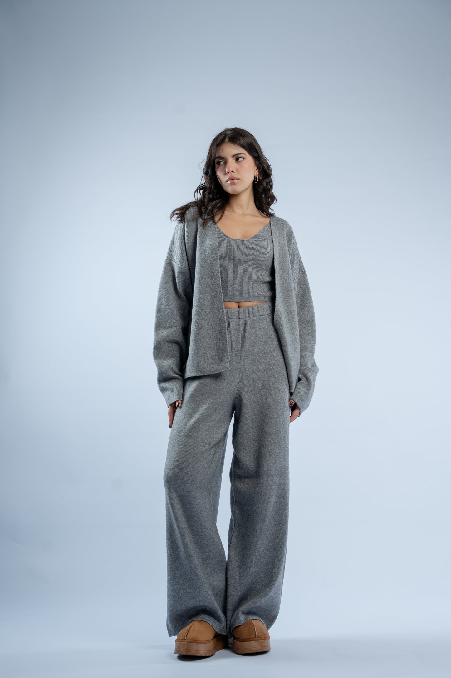 Soft layers knit set