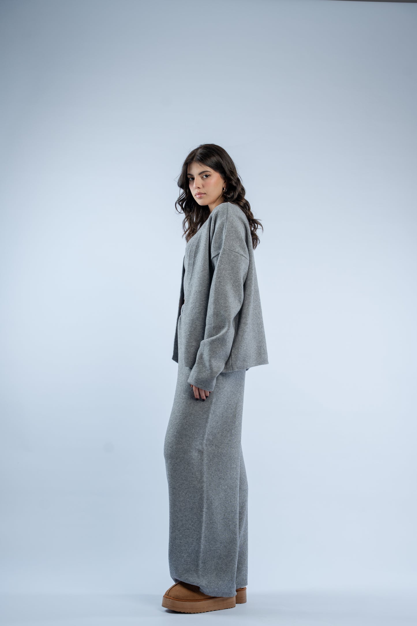 Soft layers knit set