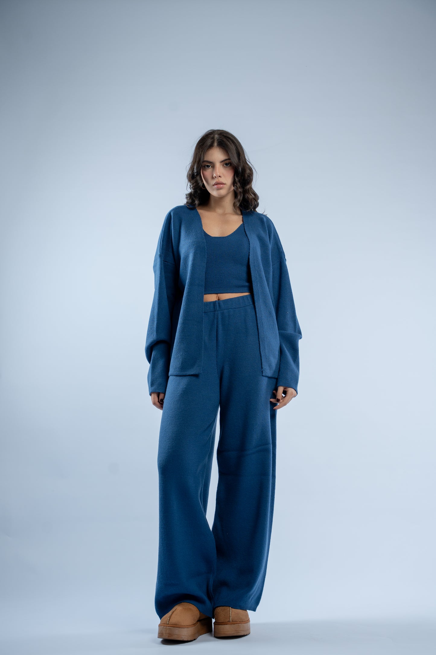 Soft layers knit set