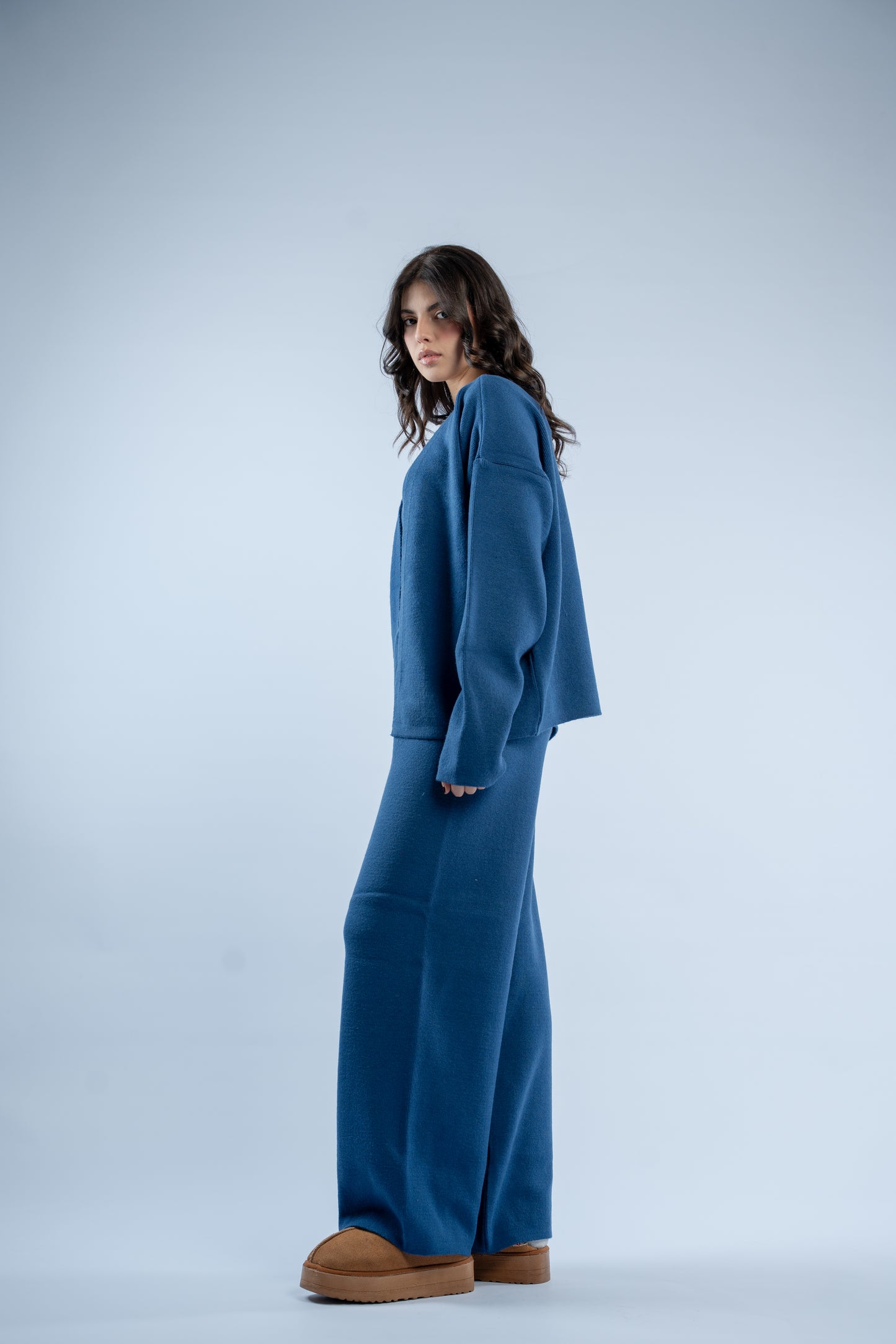 Soft layers knit set