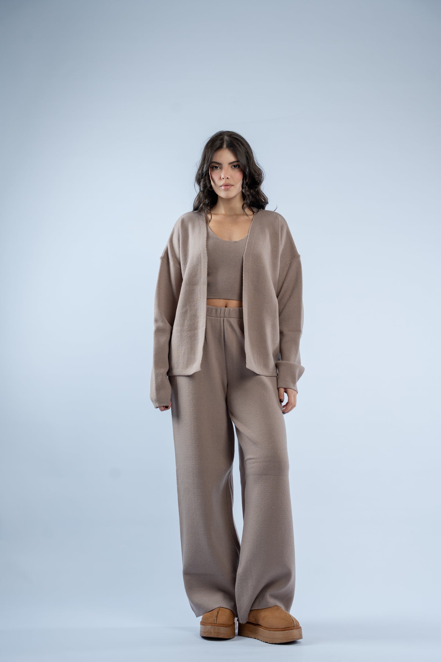 Soft layers knit set