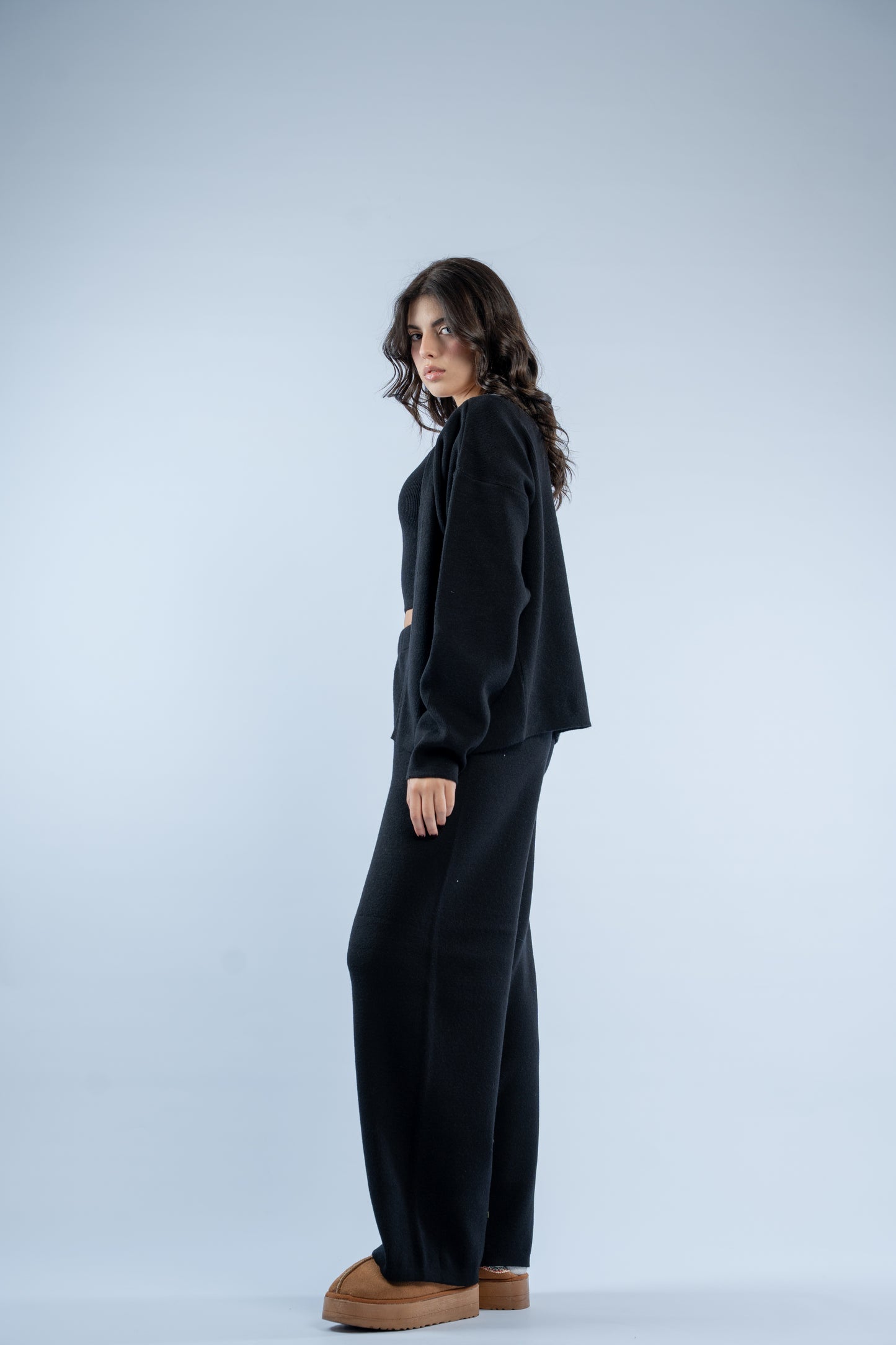 Soft layers knit set