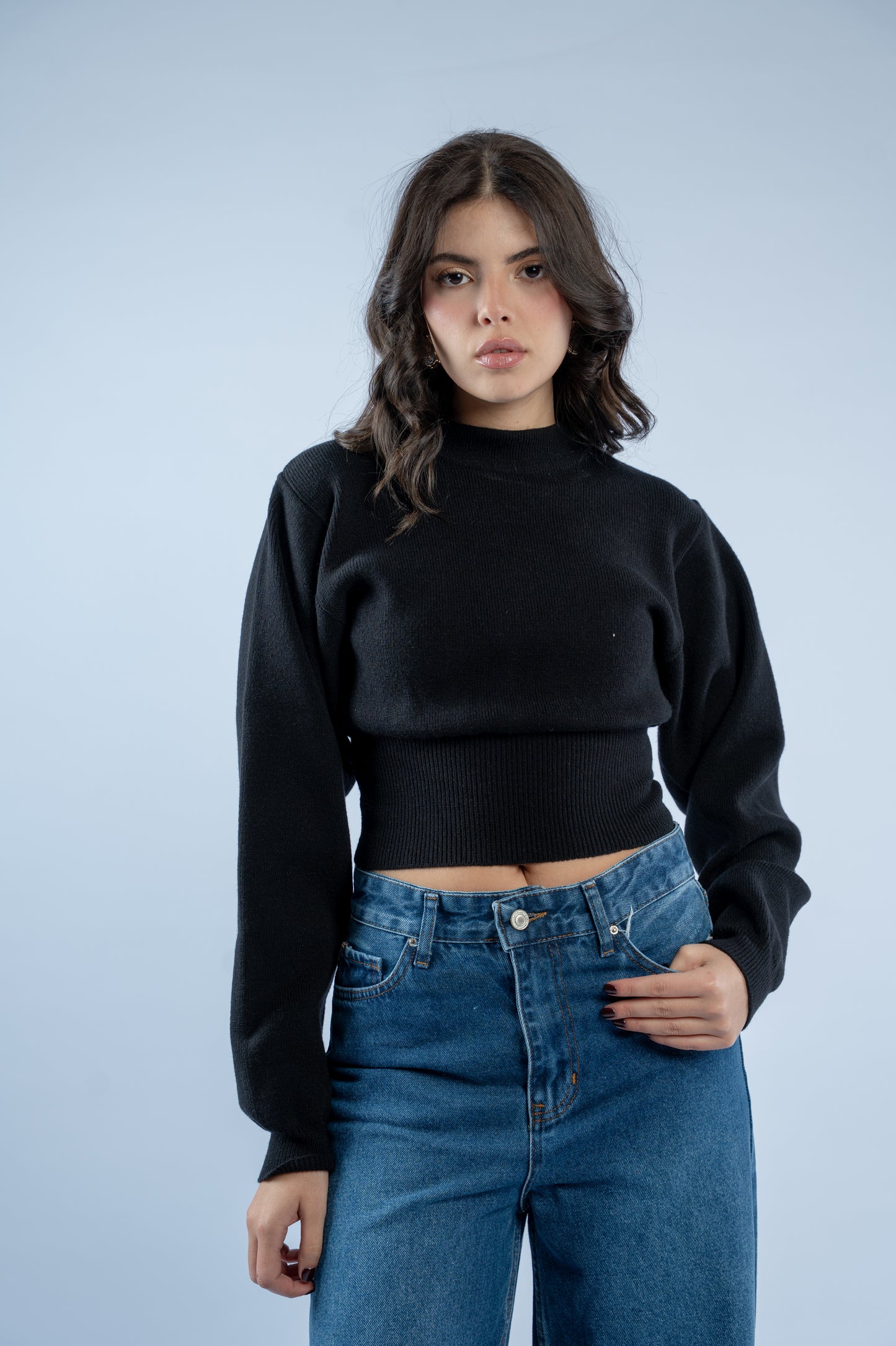 Contour knit top