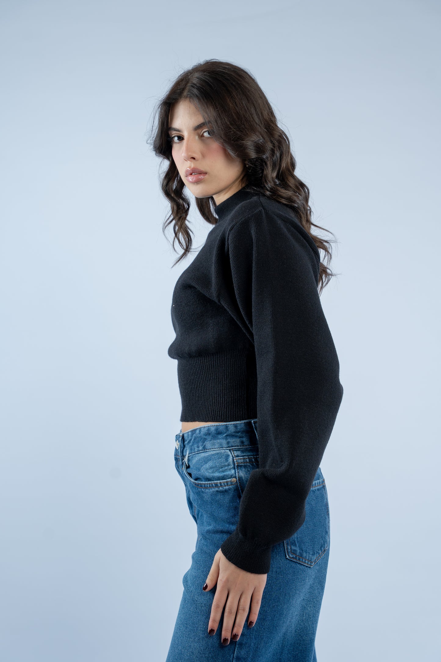 Contour knit top