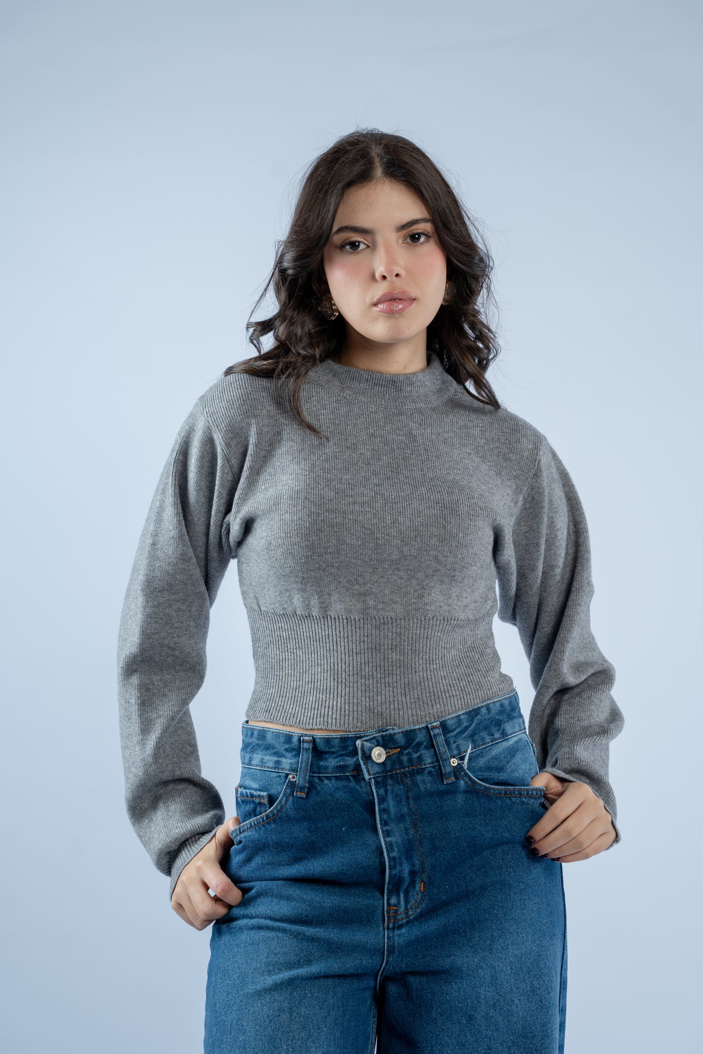 Contour knit top