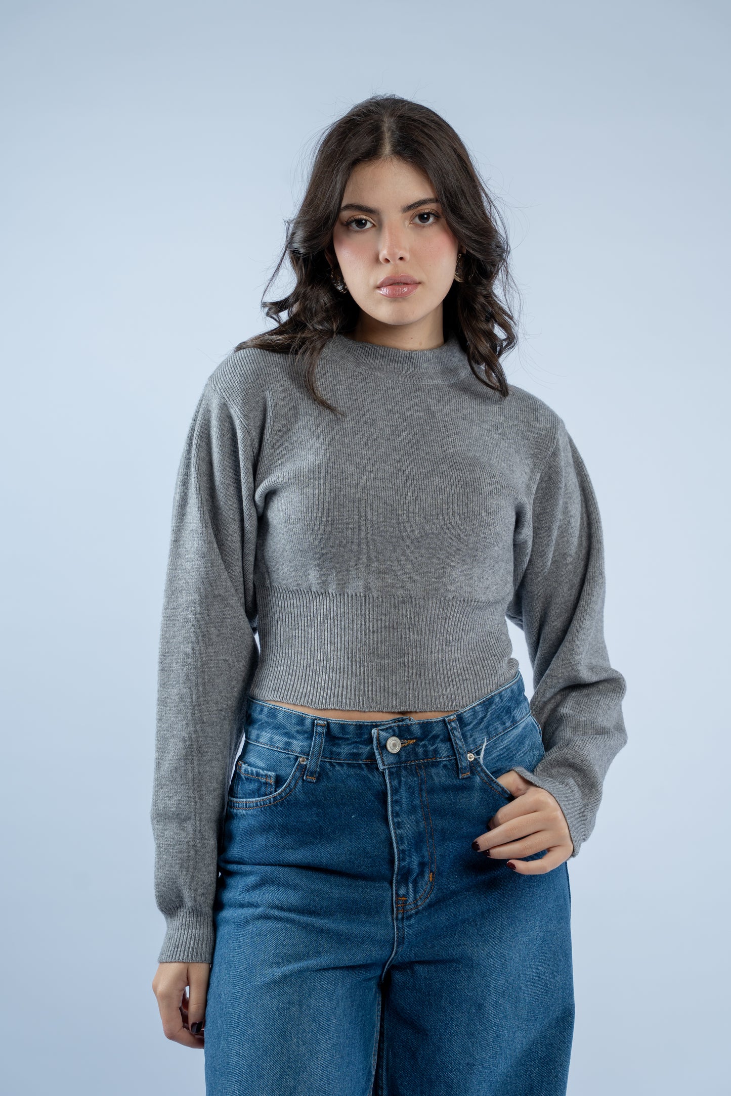Contour knit top