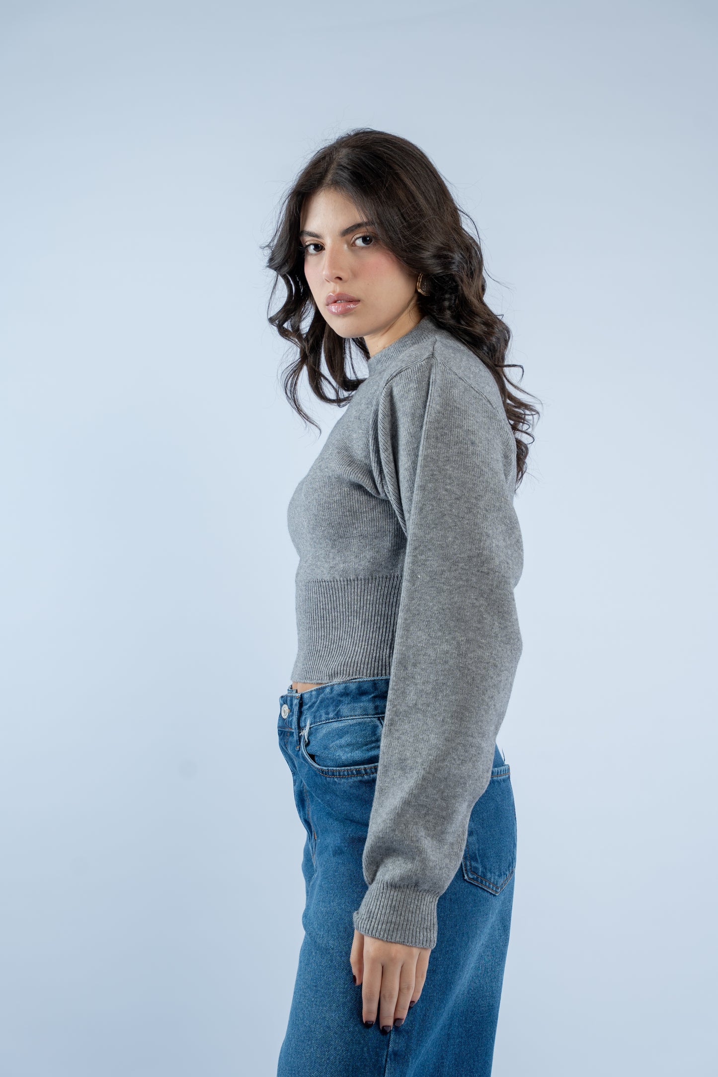 Contour knit top